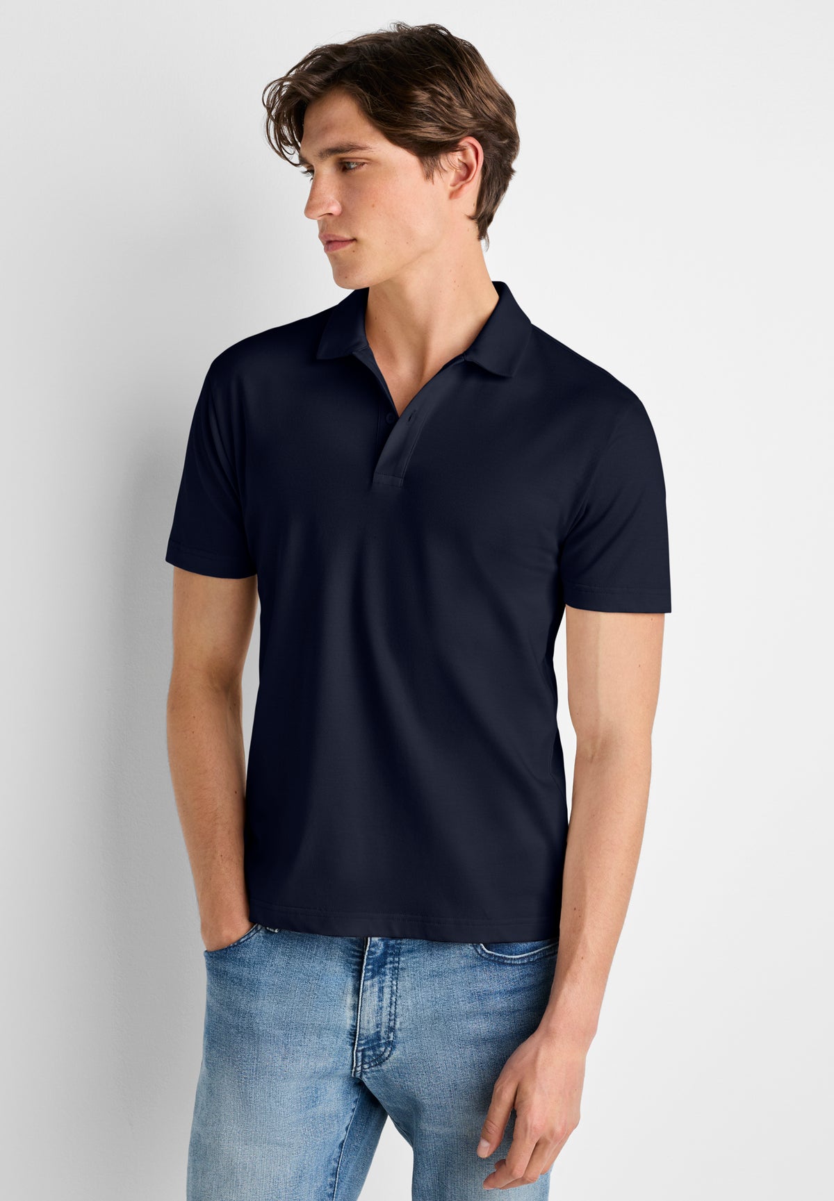 Piqué Lounge | Polo Shirt Short Sleeve - navy