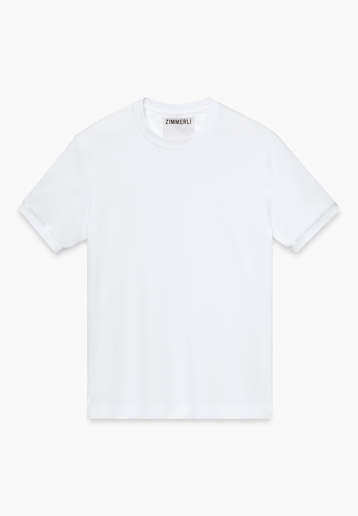Pima Cotton | T-shirt short sleeve, Swissmade Ready-to-Wear for men - white