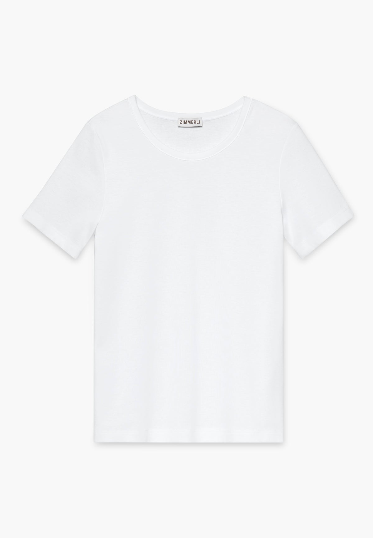 Pima Cotton | T-shirt à manches courtes, Swissmade Ready-to-Wear pour femme - blanc