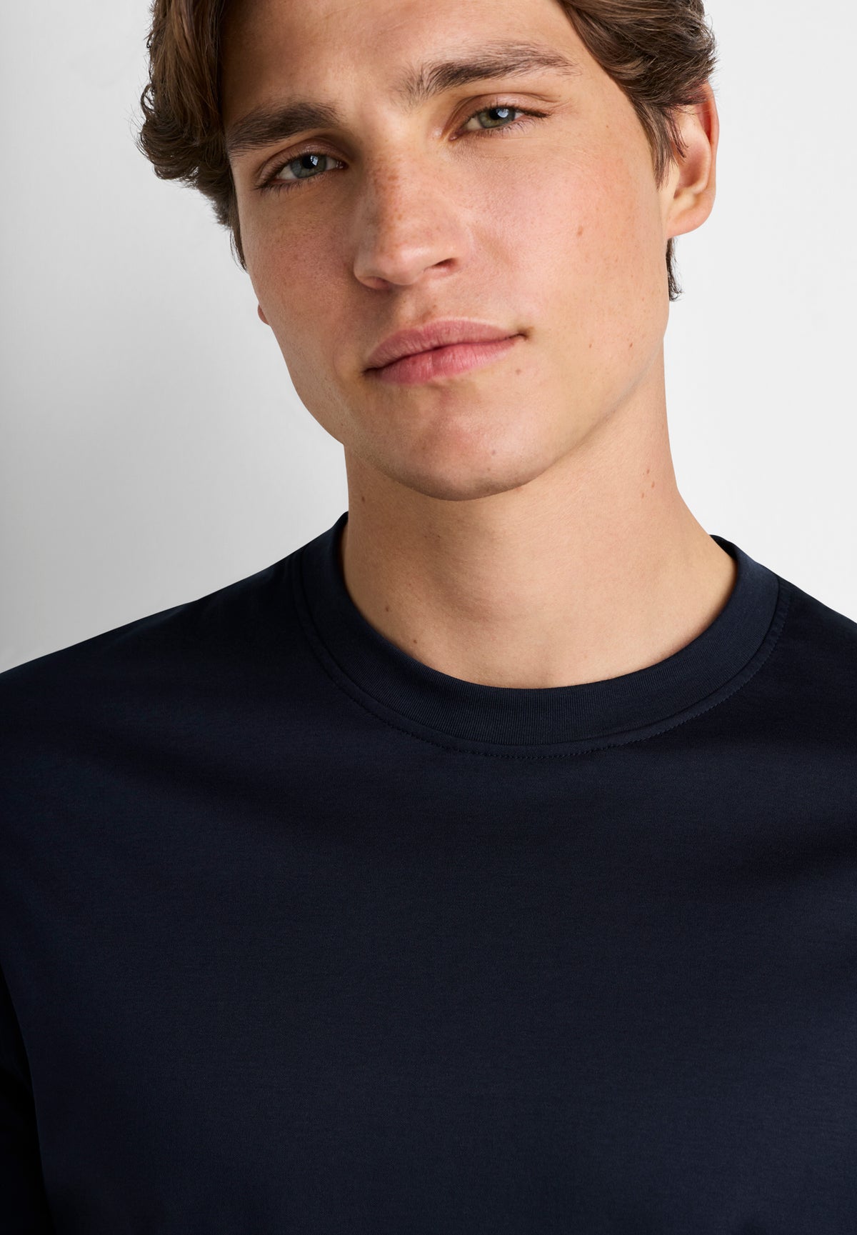 Sea Island | T-Shirt kurzarm, Swissmade Ready-to-Wear für Herren - navy