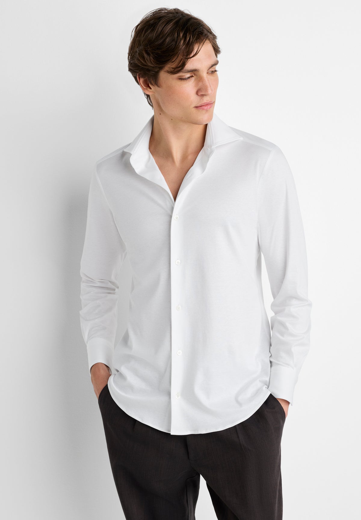 Sea Island | Button-through shirt long sleeve - white