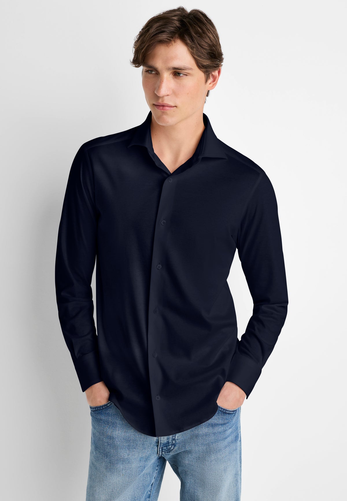 Sea Island | Button-through shirt long sleeve - navy