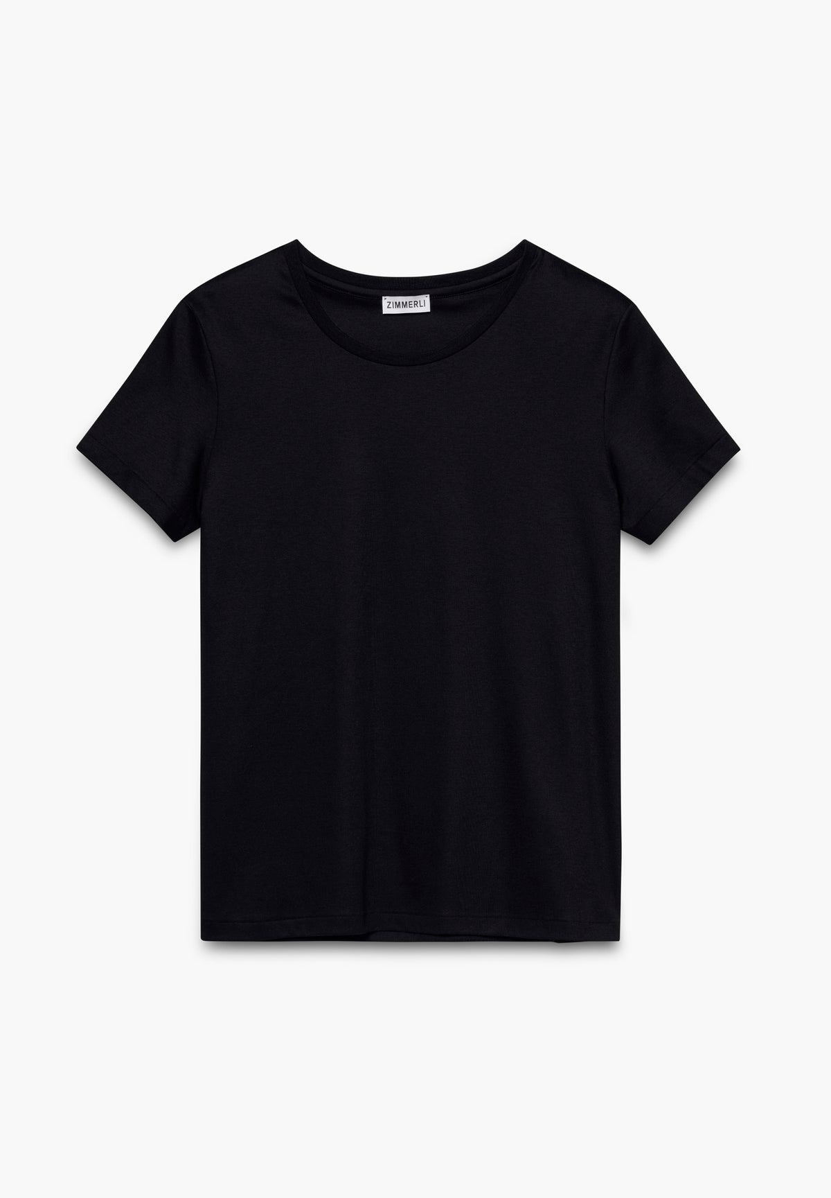 Sea Island | T-shirt manches courtes, Swissmade Ready-to-Wear pour femme - noir