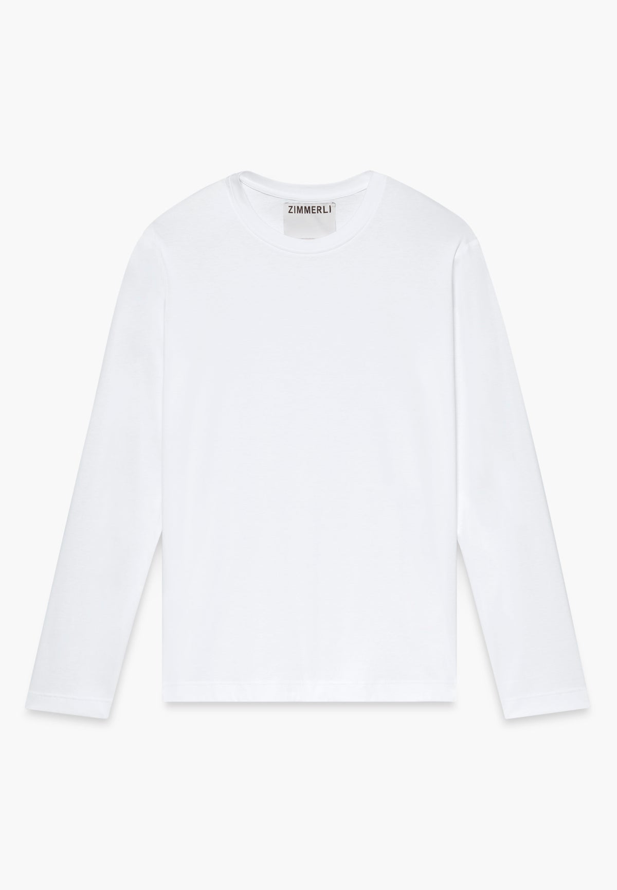 Sea Island | T-shirt long sleeve, Swissmade Ready-to-Wear for men - white