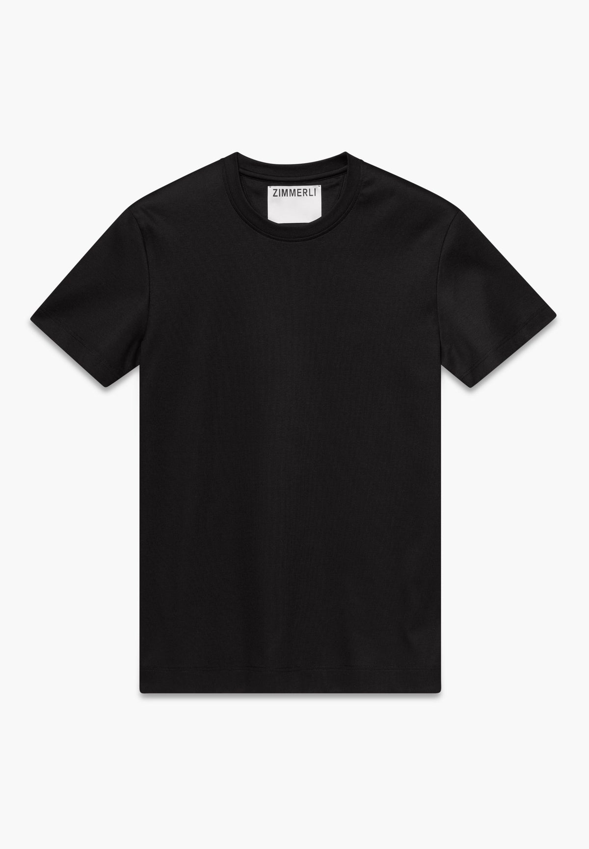 Pima Cotton | T-shirt short sleeve, Swissmade Ready-to-Wear for men - black