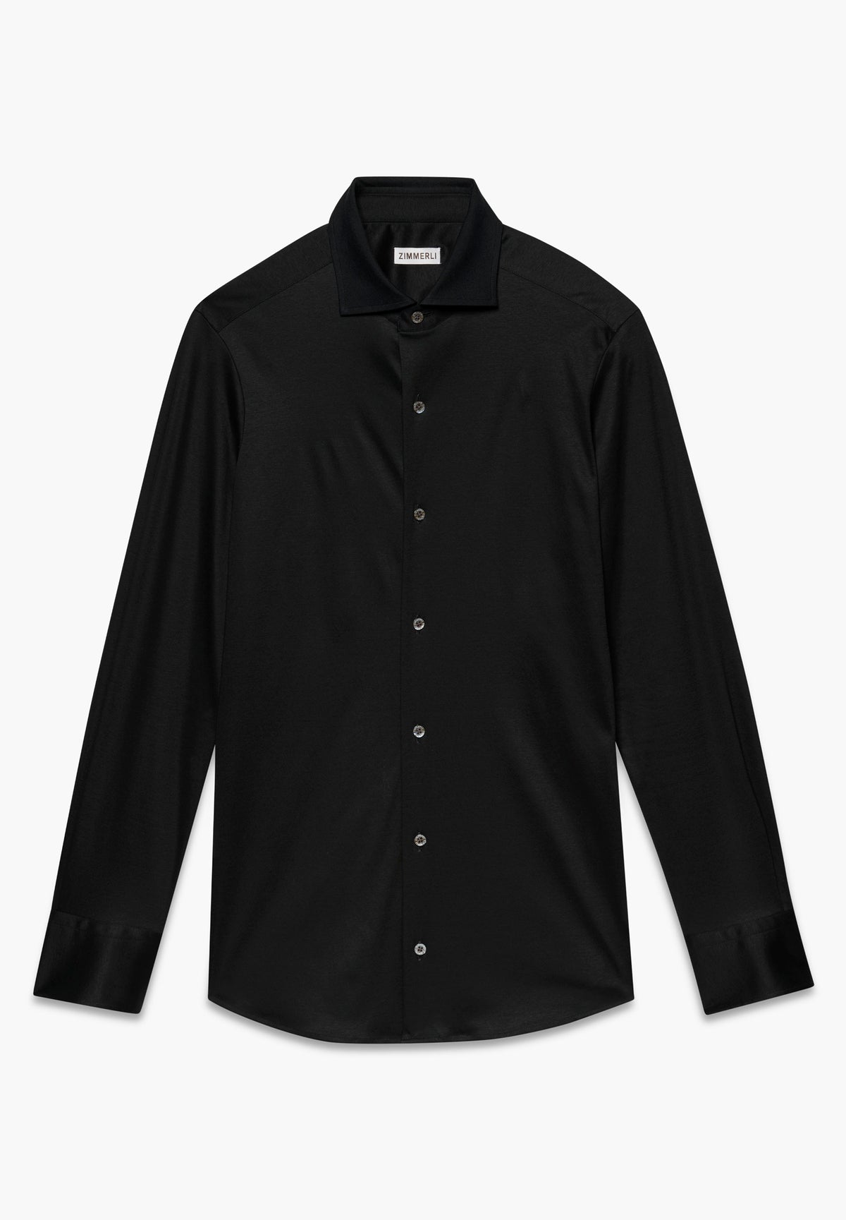 Sea Island | Button-through shirt long sleeve - black