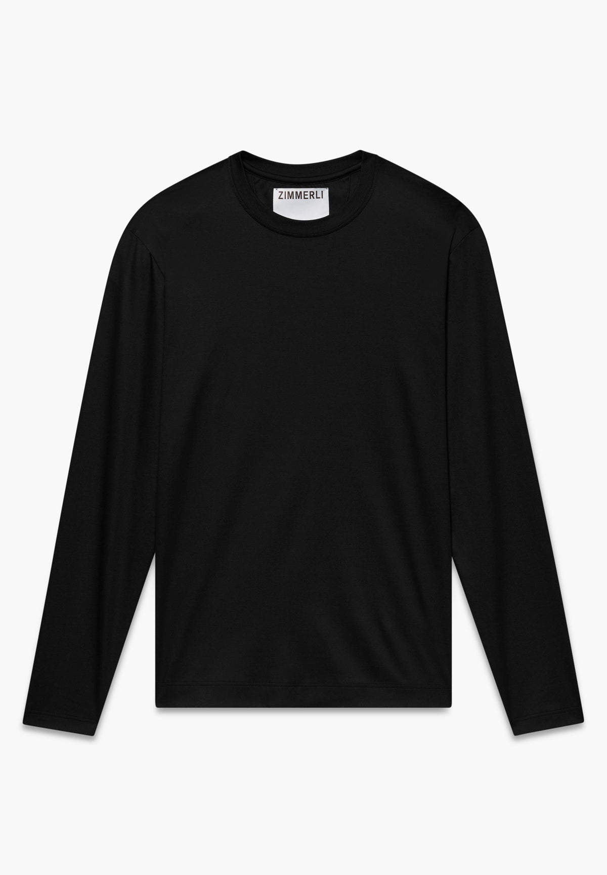 Sea Island | T-shirt long sleeve, Swissmade Ready-to-Wear for men - black