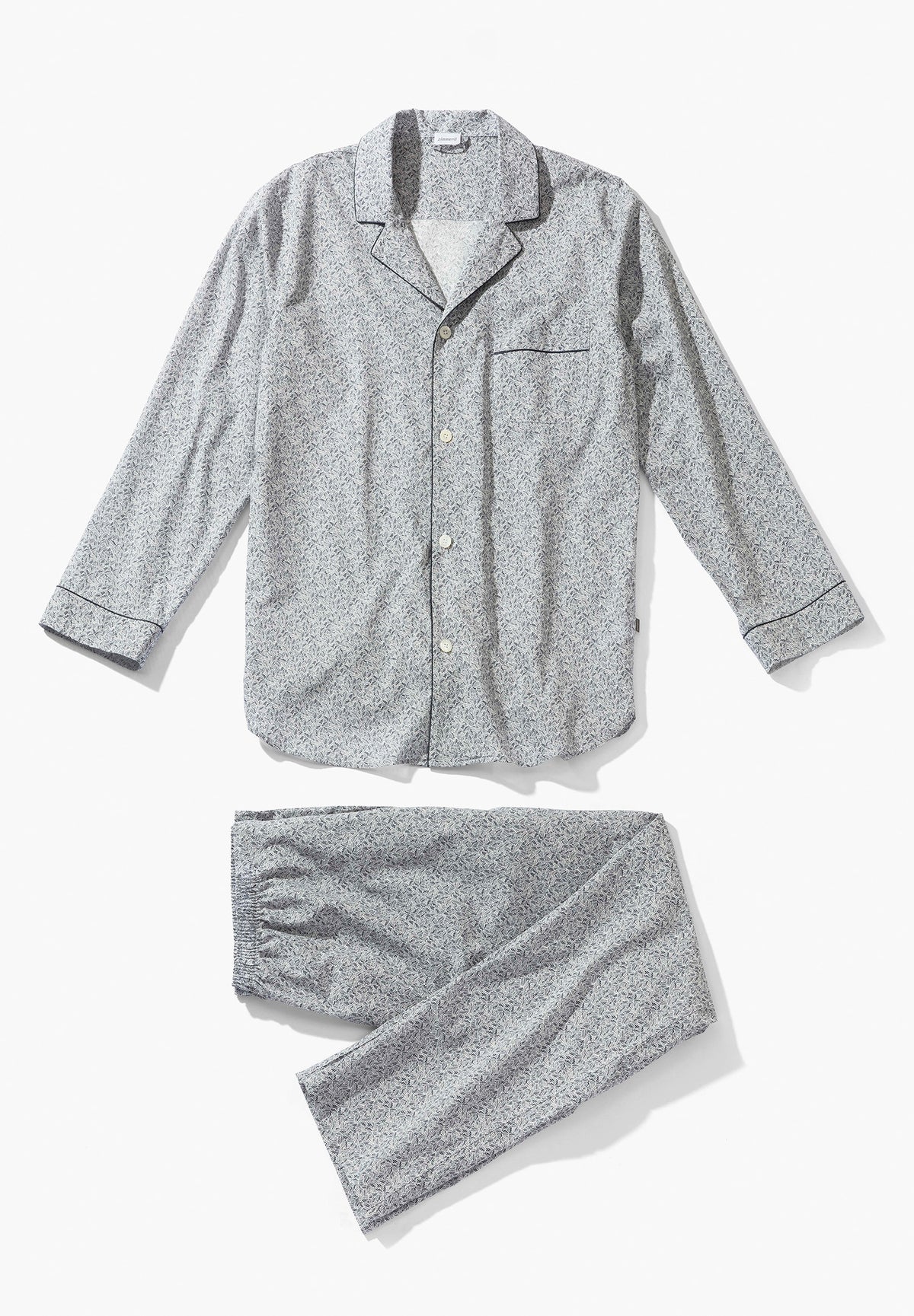 Cotton Voile Print | Pyjama Long - navy