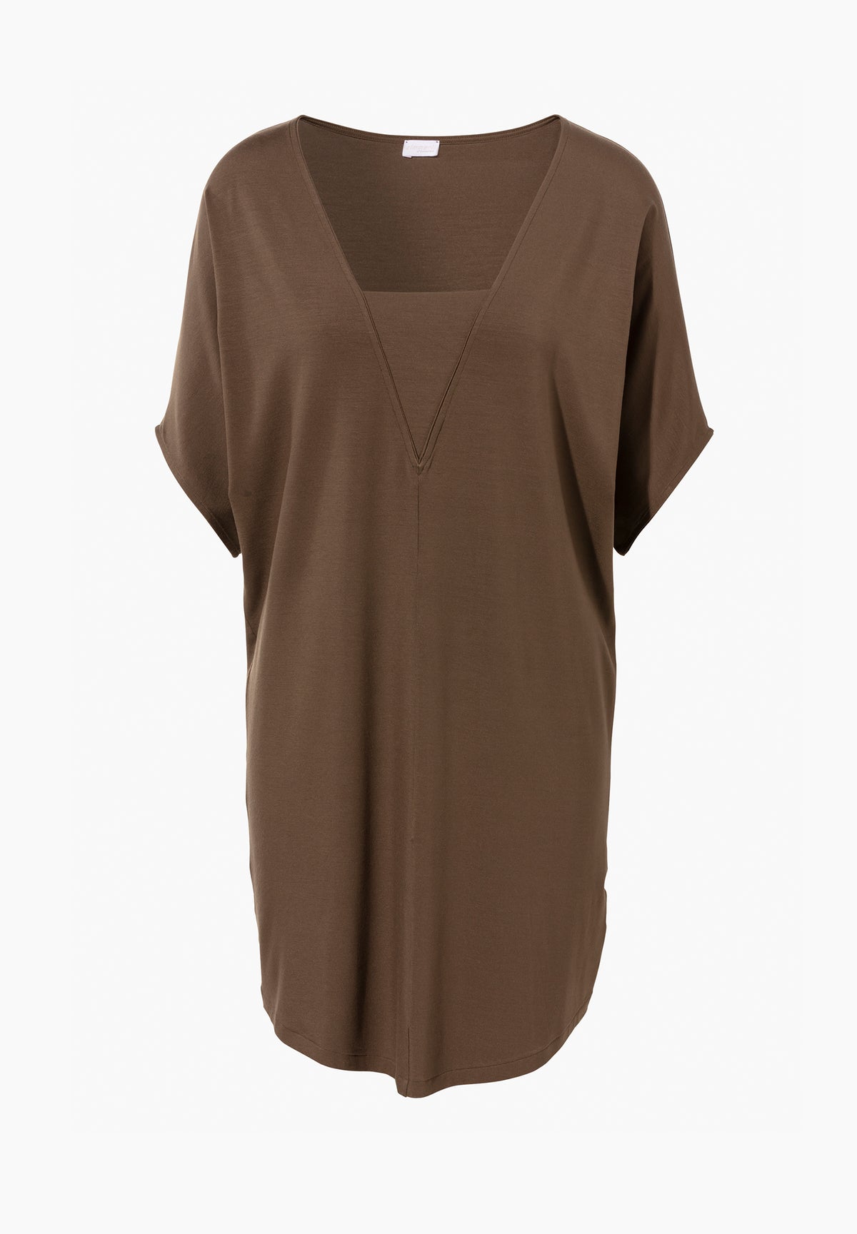 Pureness | Robe courte manches courtes - major brown