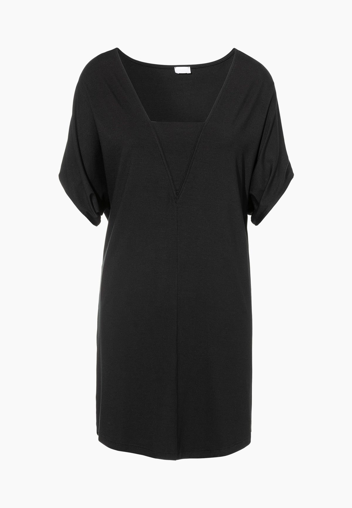 Pureness | Robe courte manches courtes - black