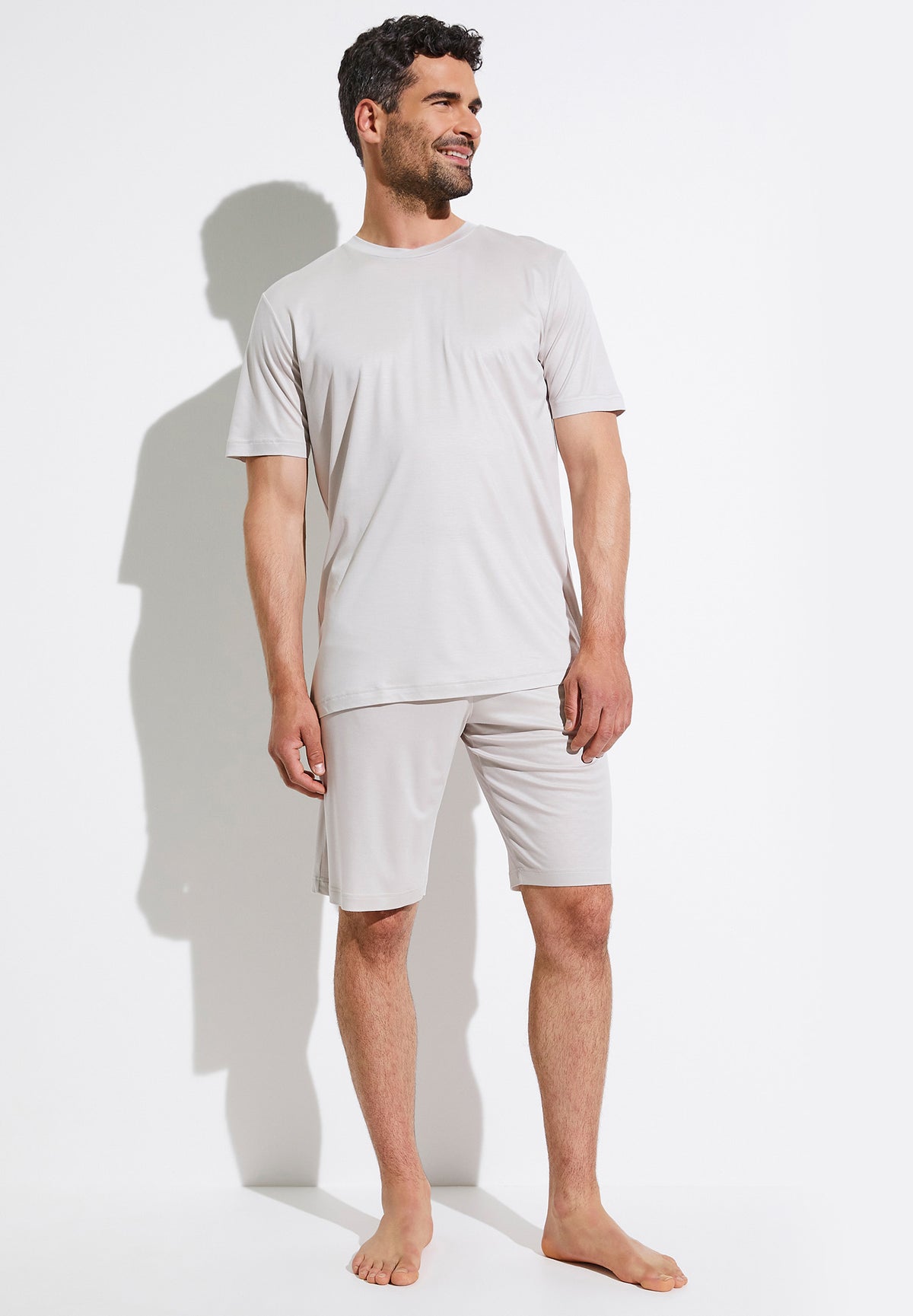 Sustainable Luxury | Pyjama court - light grey
