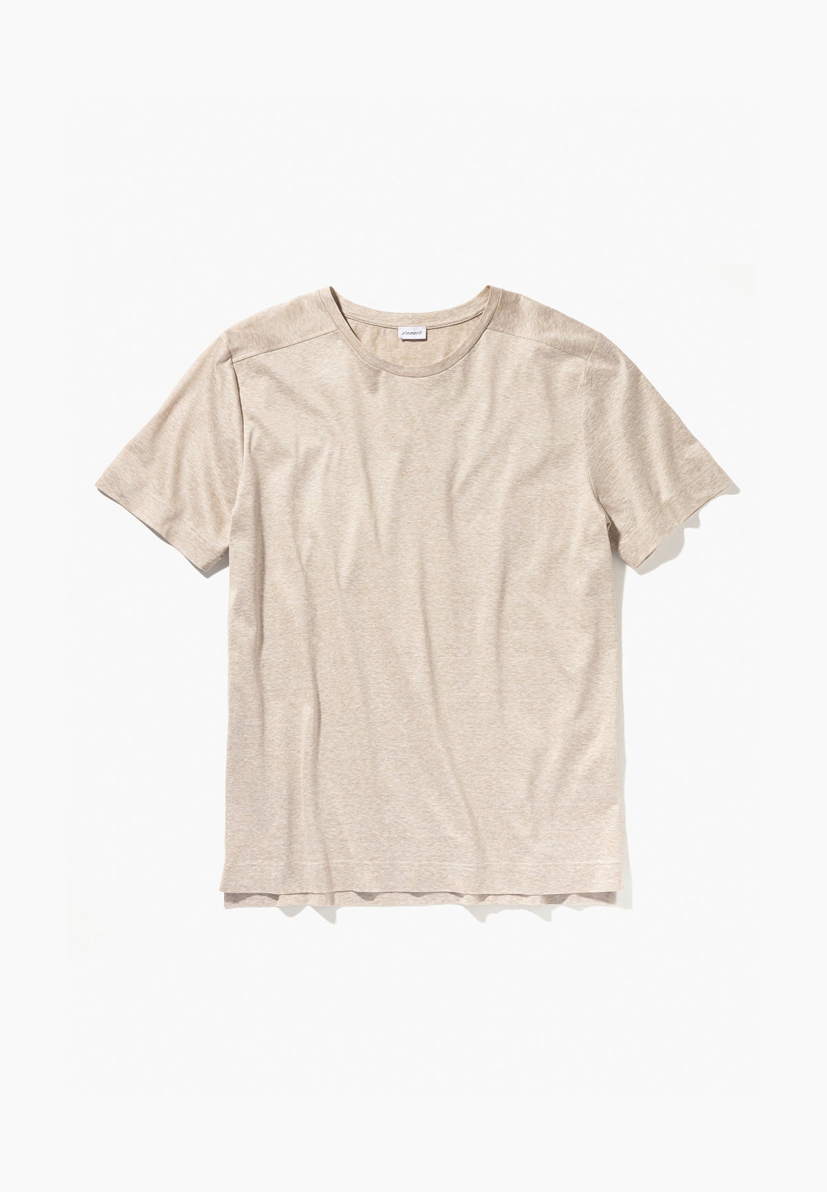 Cotton/Linen Stripes | T-Shirt à manches courtes - sand