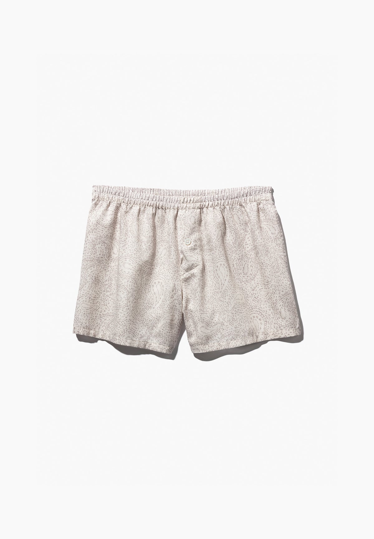 Cotton Sateen Print | Boxer Shorts - paisley sand