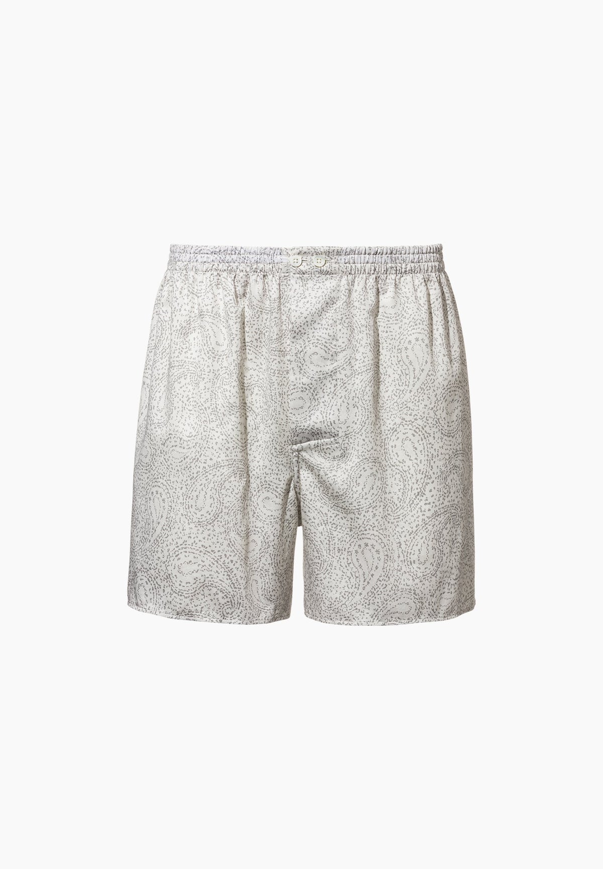 Cotton Sateen Print | Boxer Shorts - paisley sand