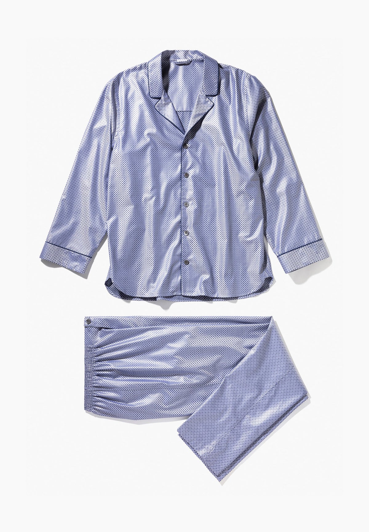 Luxury Jaquards | Pyjama lang - blue