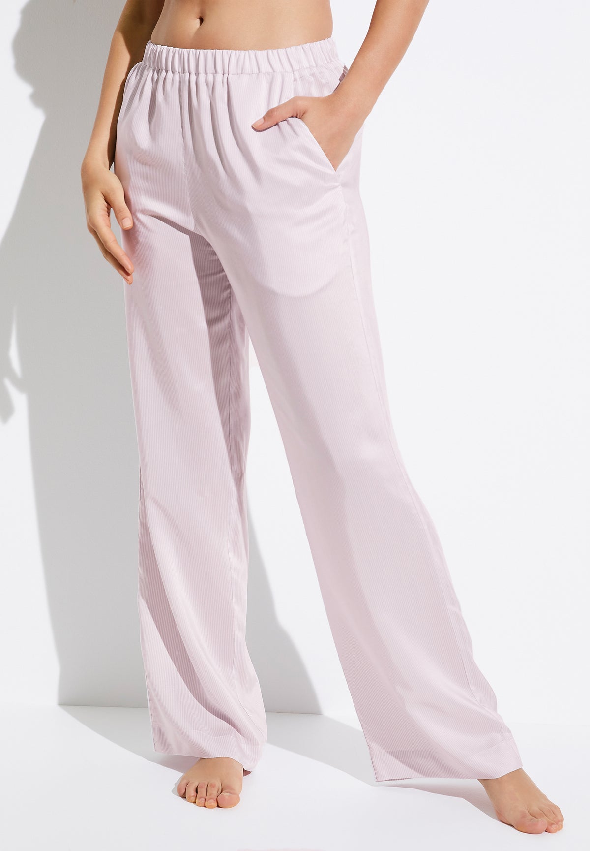 Feminine Stripes | Pantalon - lilac stripes