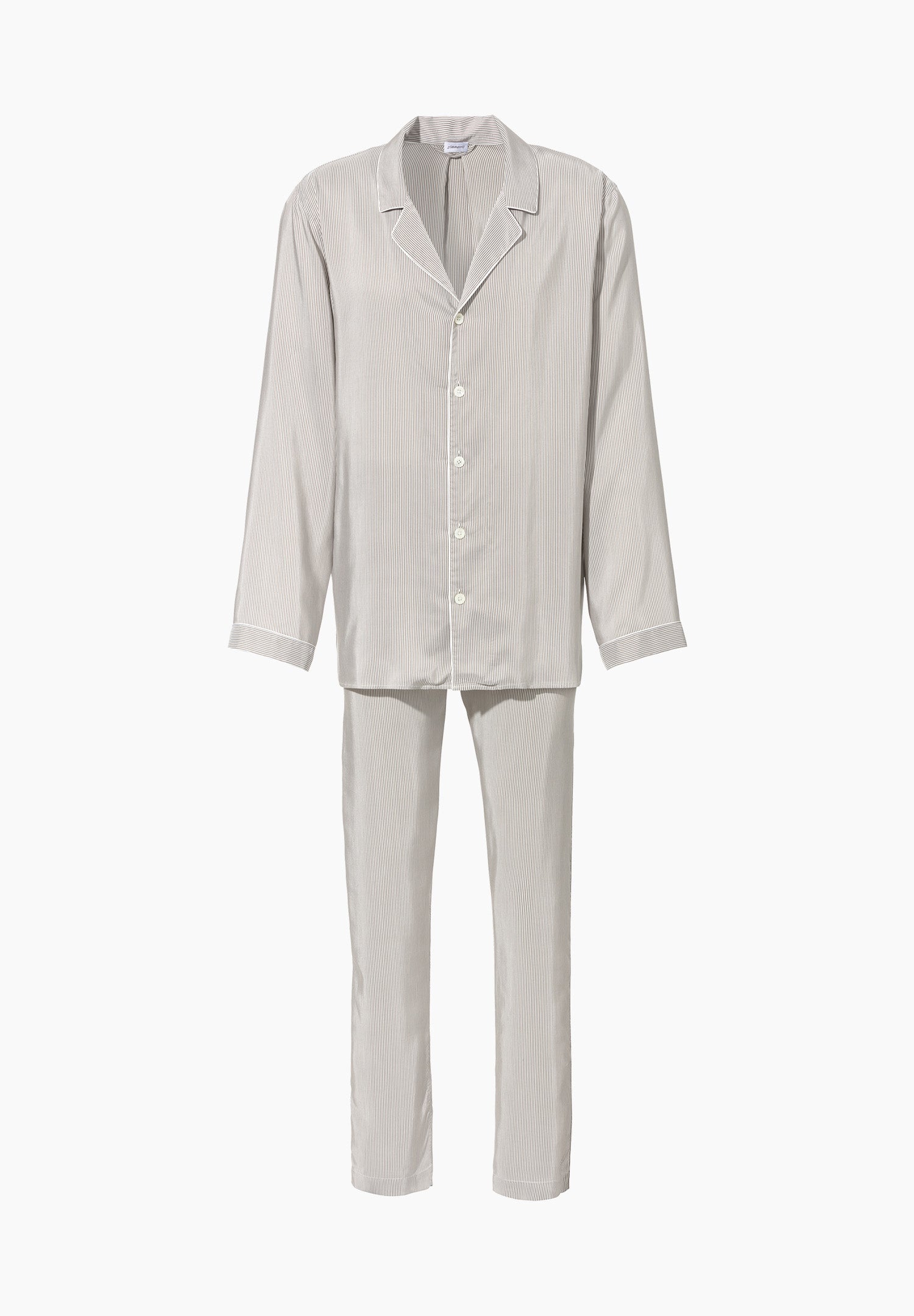 Pinstripes | Pyjama Long - sand stripes