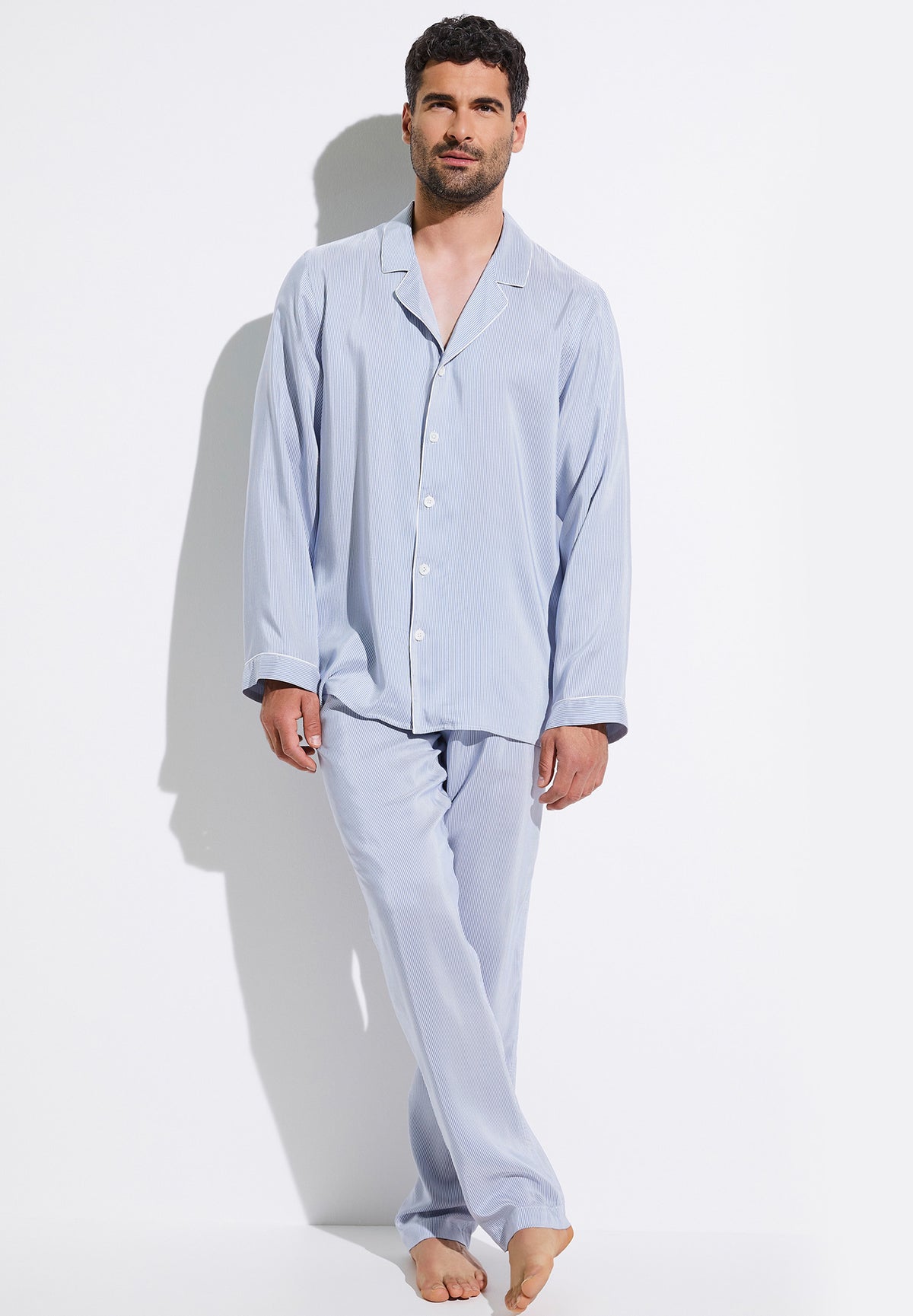 Pinstripes | Pyjama longues - blue stripes