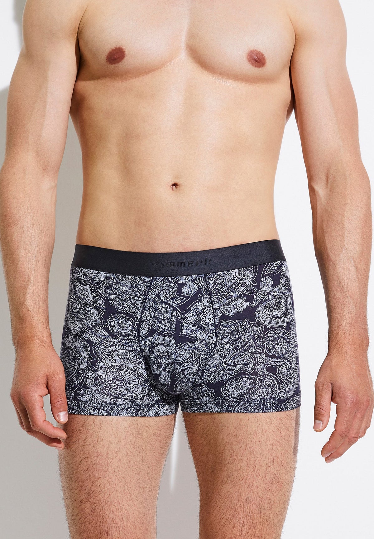 Pureness Print  Boxer Briefs - paisley blue - Zimmerli of