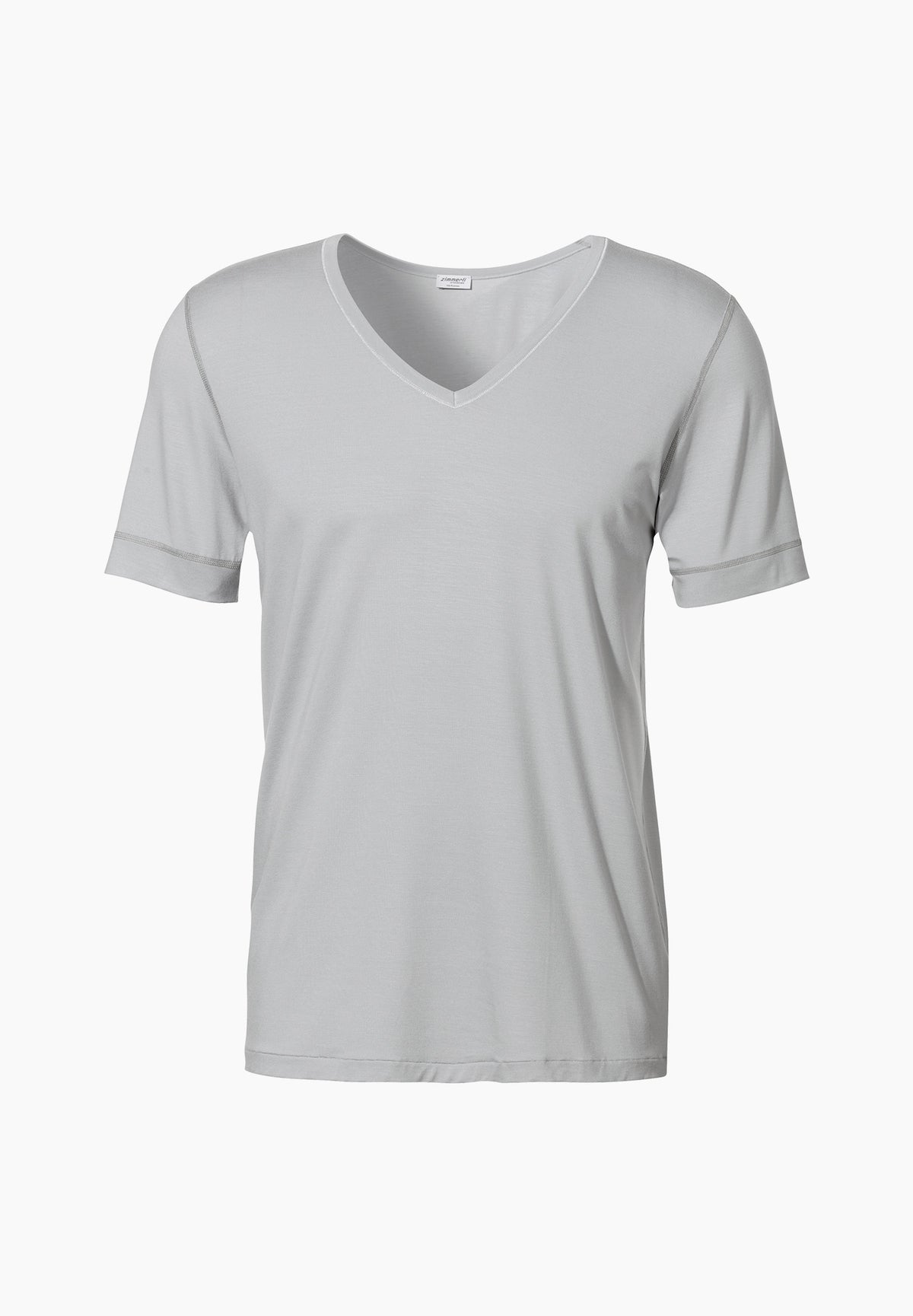 Pureness | T-Shirt Short Sleeve V-Neck - cloud grey