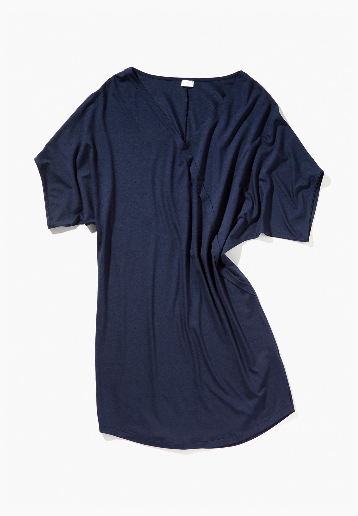 Pureness | Short Dress Short Sleeve - navy