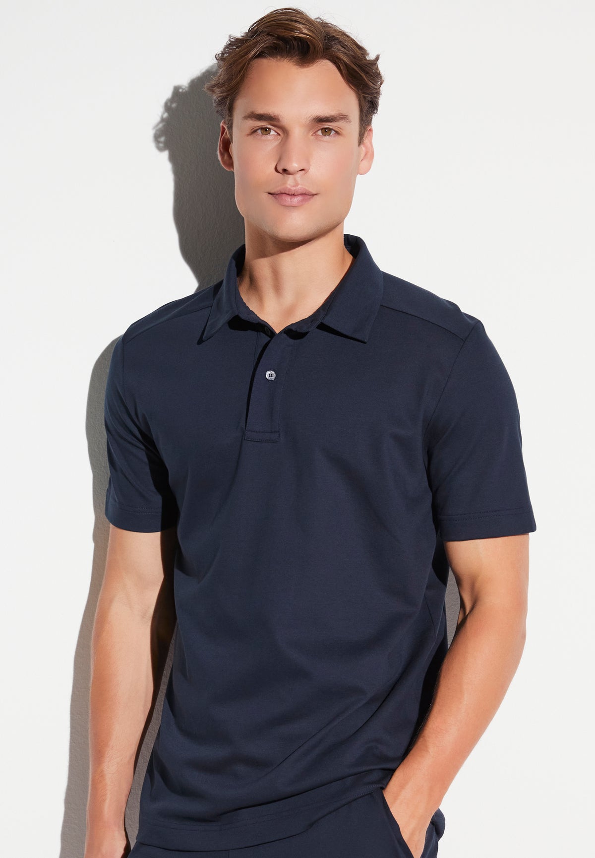 Piqué Lounge | Polo Shirt Short Sleeve - twilight blue
