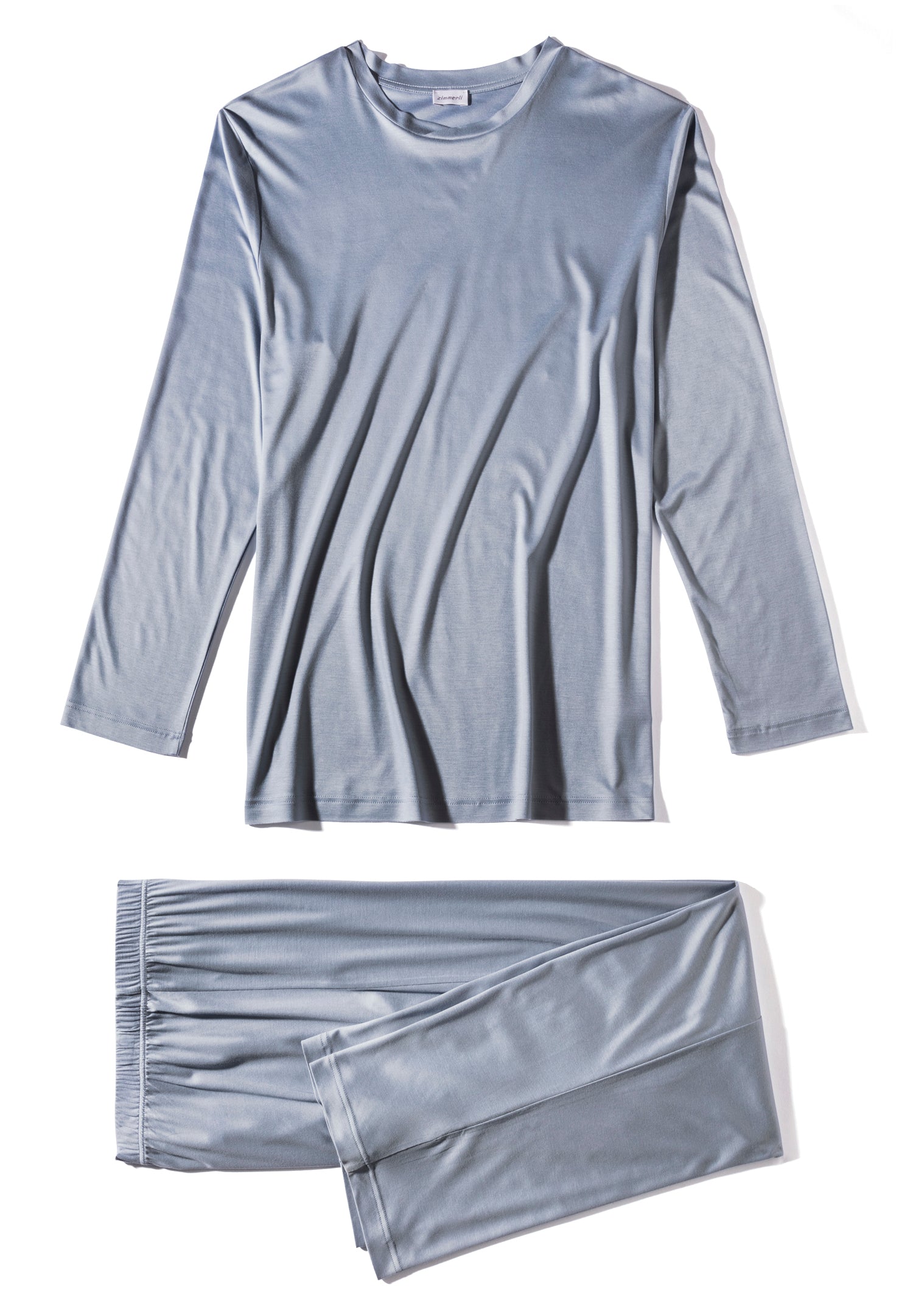 Azure High Low Pyjama Set In Sky Blue