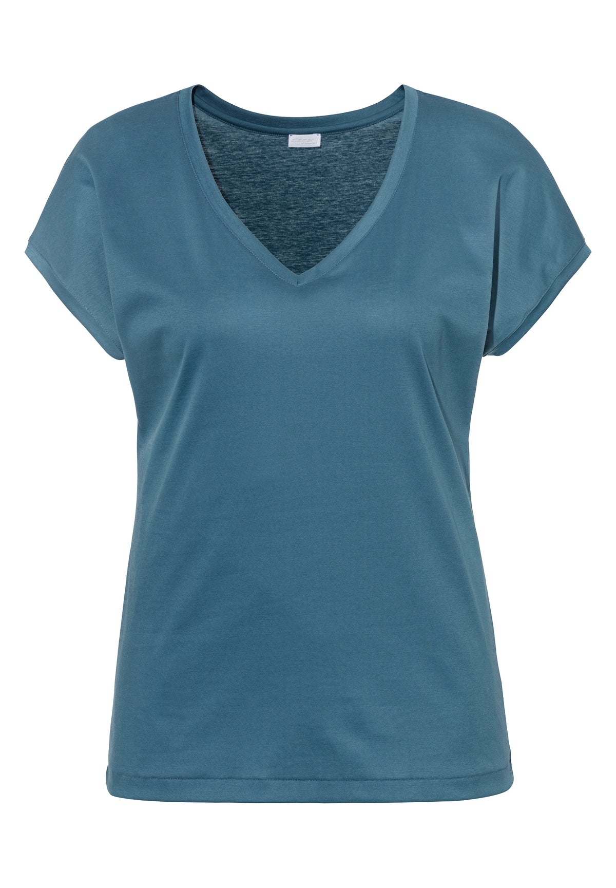 Sea Island | T-Shirt à manches courtes col en V -Ausschnitt - island blue