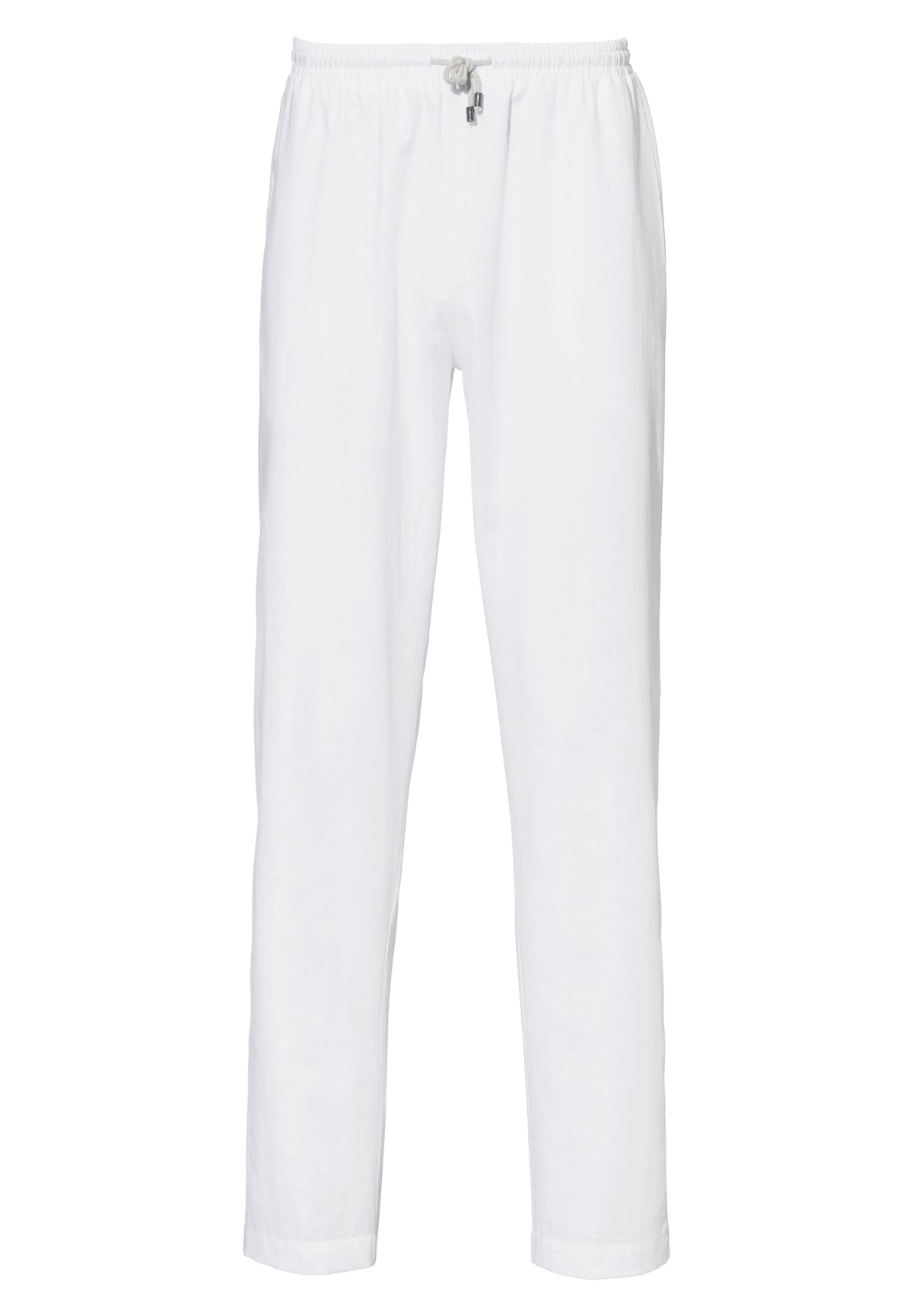 Linen Blend | Pants Long - white