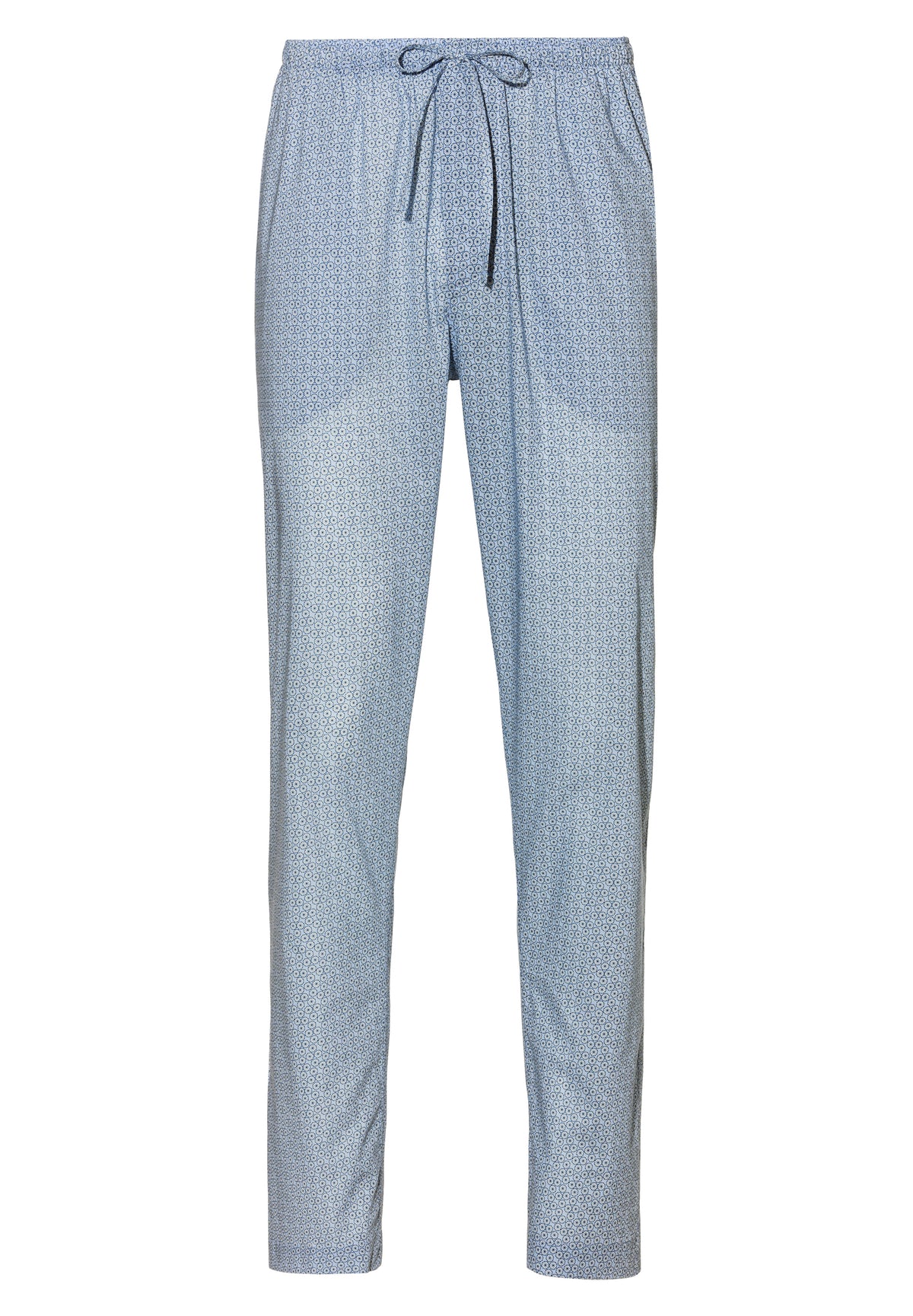 Cotton Voile Print | Pants Long - ditsy-geo light blue