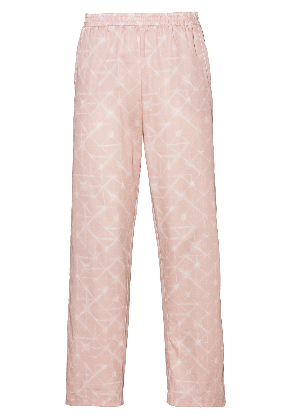 Cotton Sateen Print | Pantalon - geo-batic rose