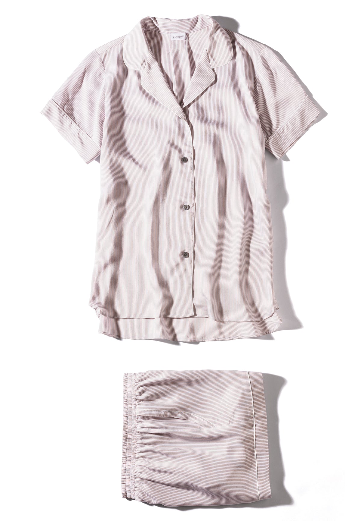 Feminine Stripes | Pyjama kurz - sand stripes