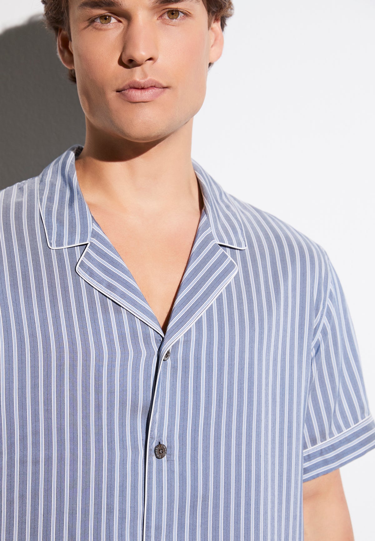 Pinstripes | Pyjama kurz - sky stripes