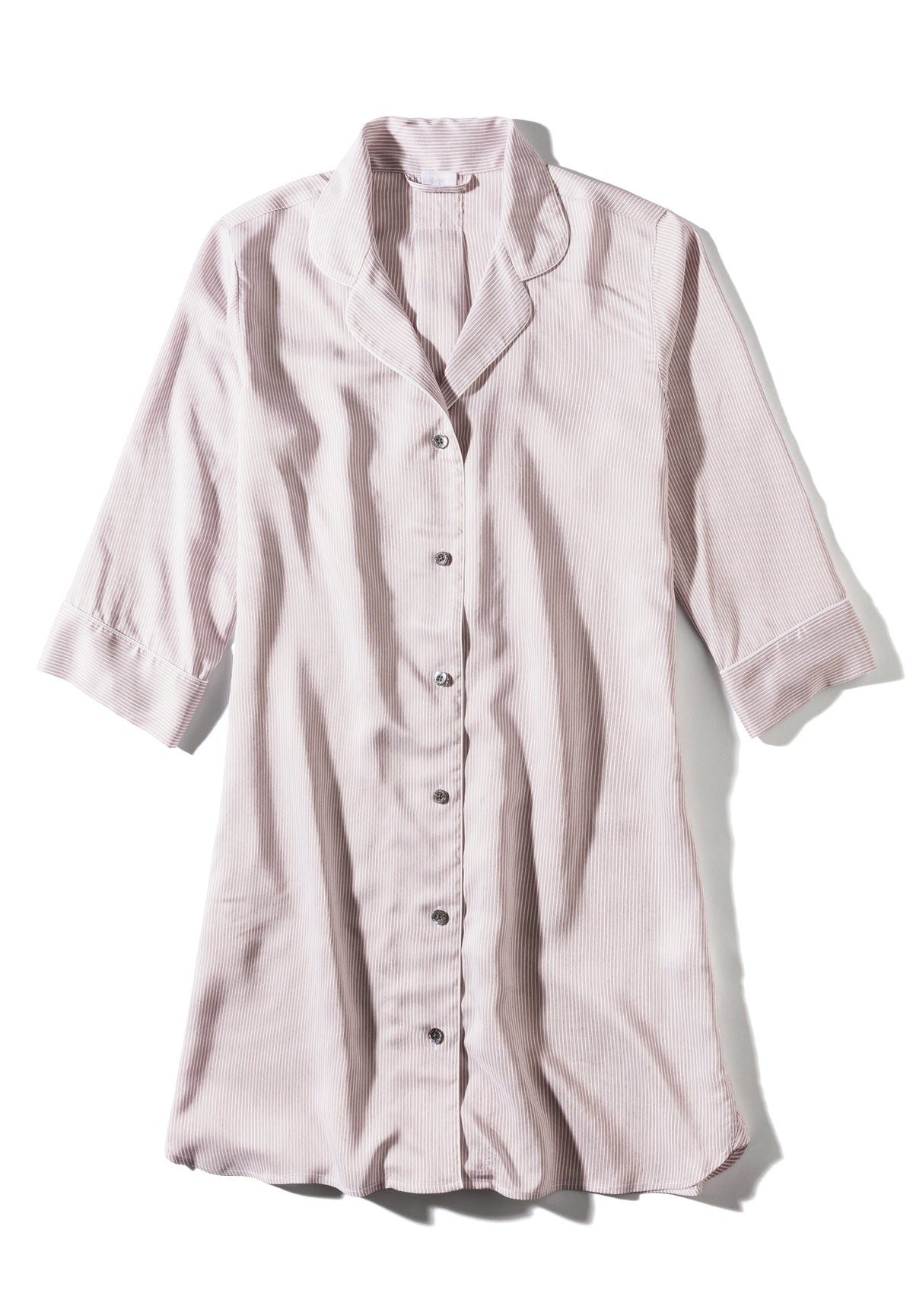 Feminine Stripes | Sleepshirt 3/4 Sleeve - sand stripes