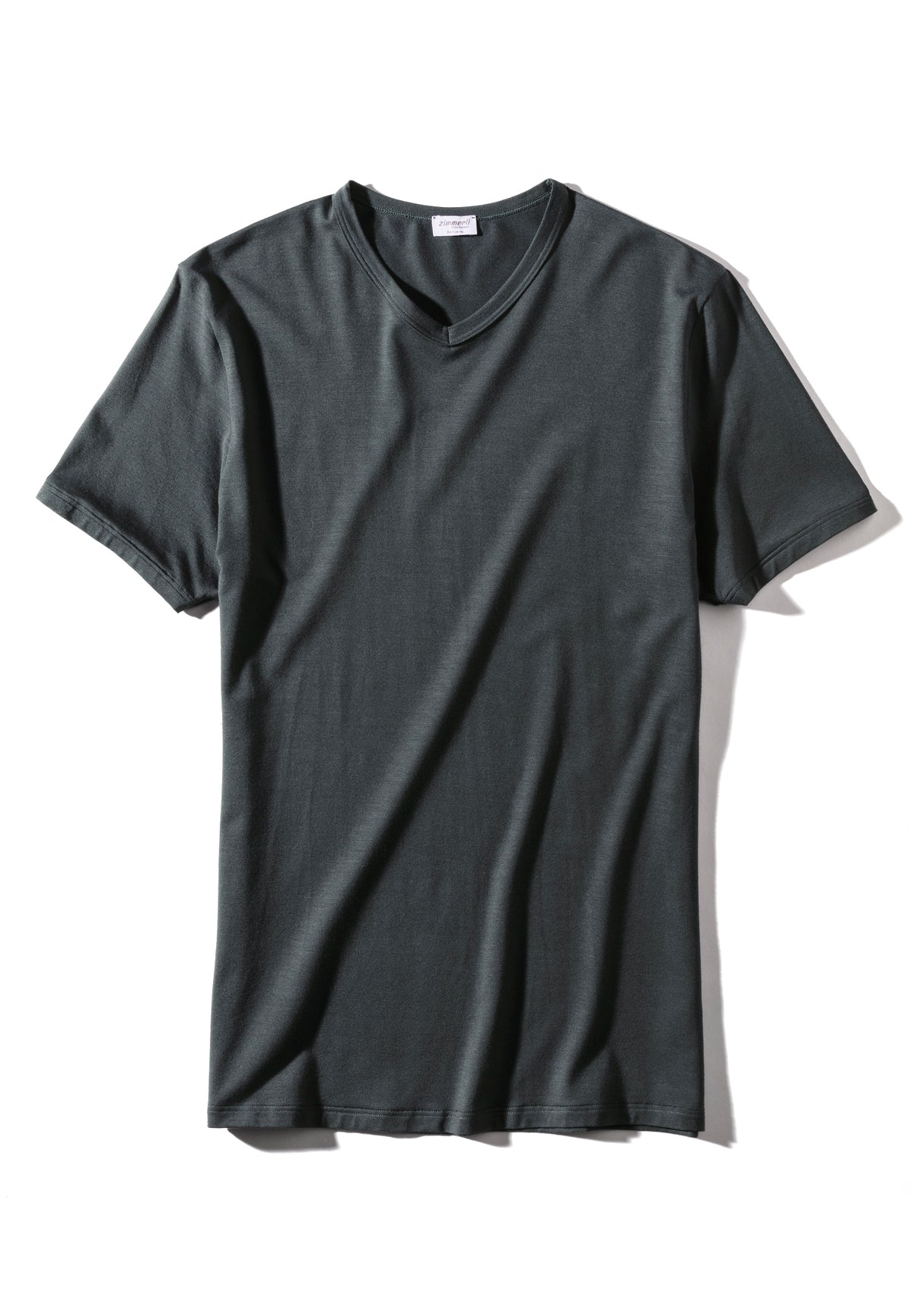 Pureness | T-Shirt kurzarm V-Ausschnitt - deep blue