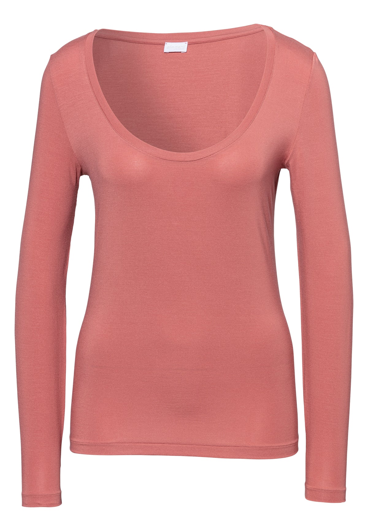 Pureness | T-Shirt langarm - coral rouge
