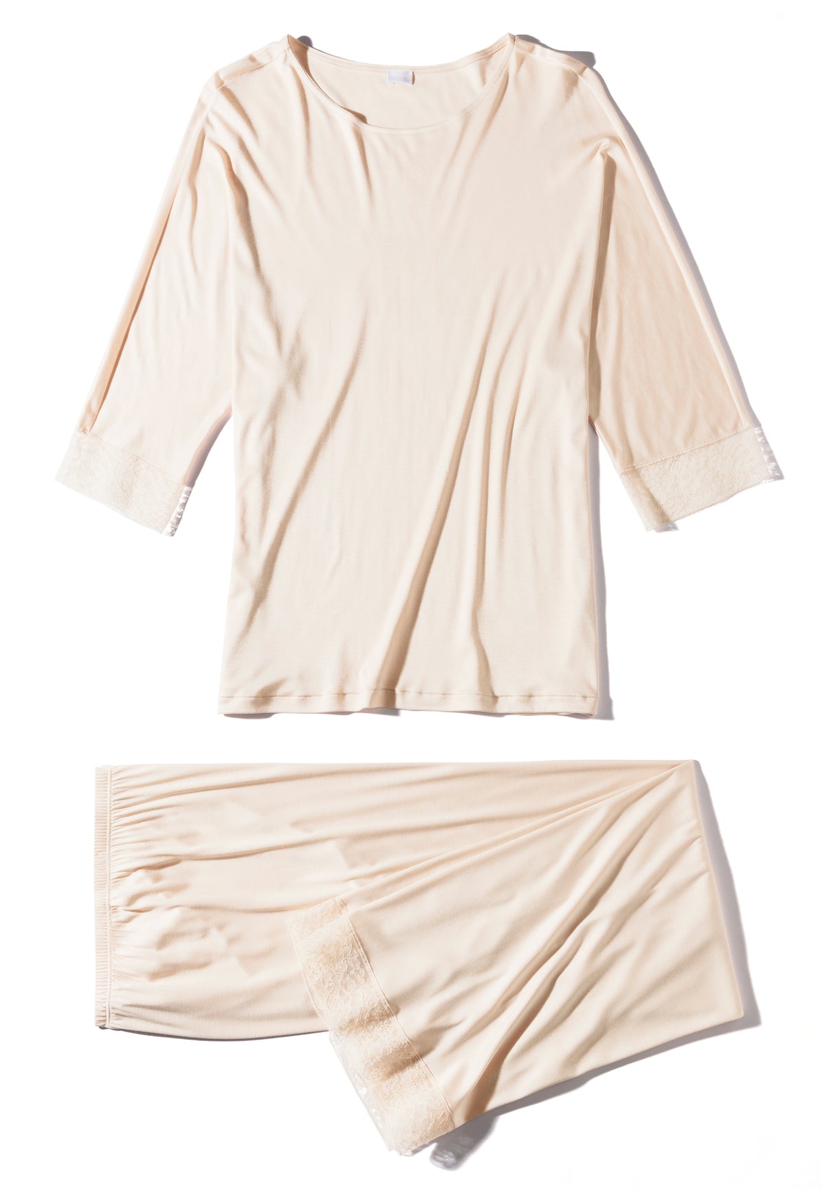 Silk Dreams | Pyjama Long 3/4 Sleeve - rose dust