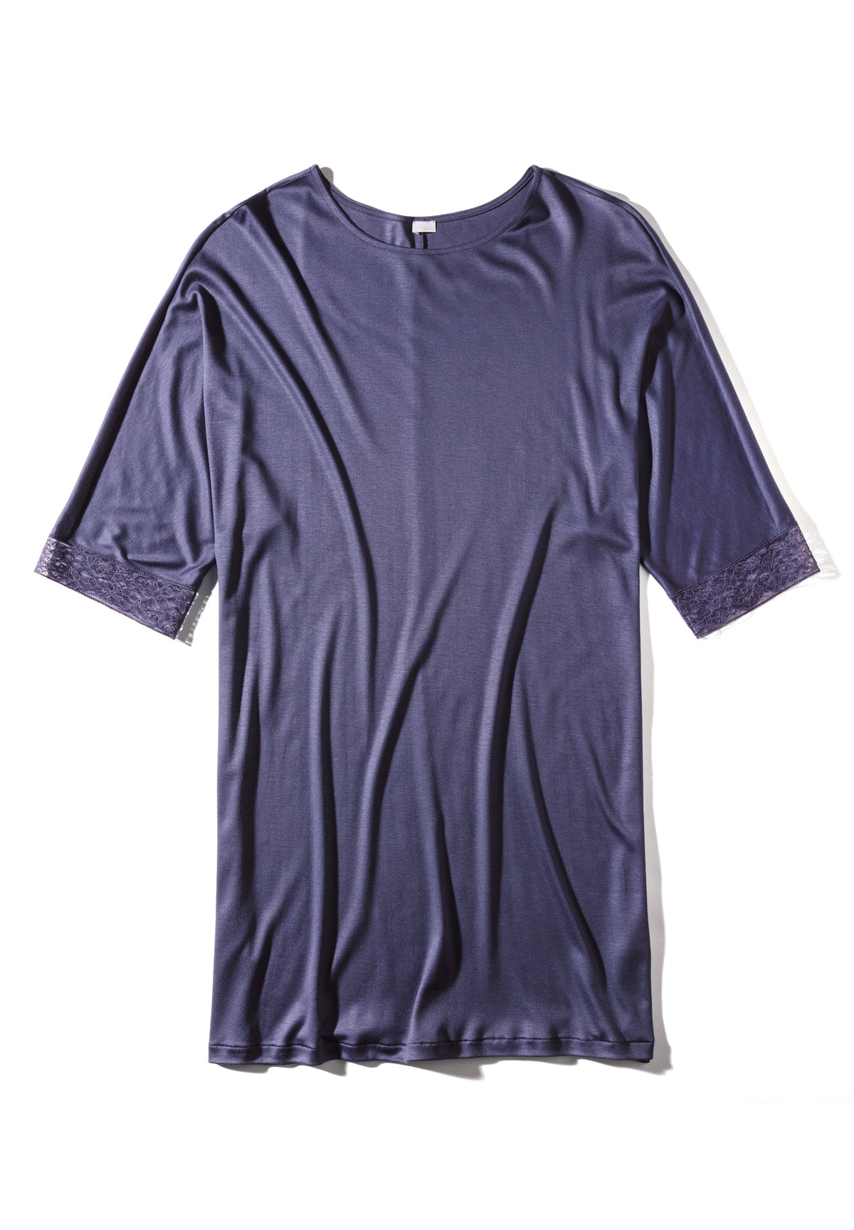Silk Dreams | Tee-shirt de nuit manches 3/4 - iris blue