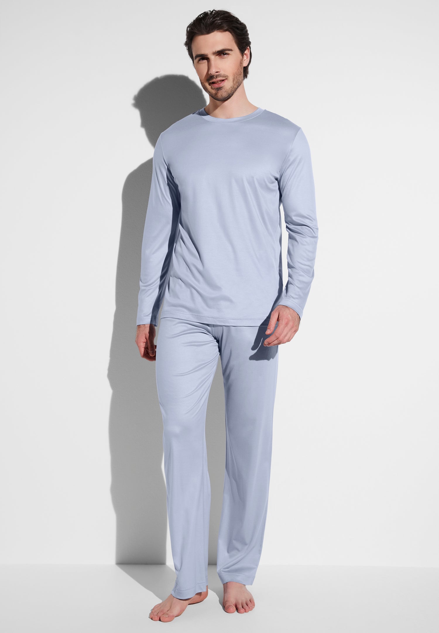 Sustainable Luxury Pyjama Long lavender blue