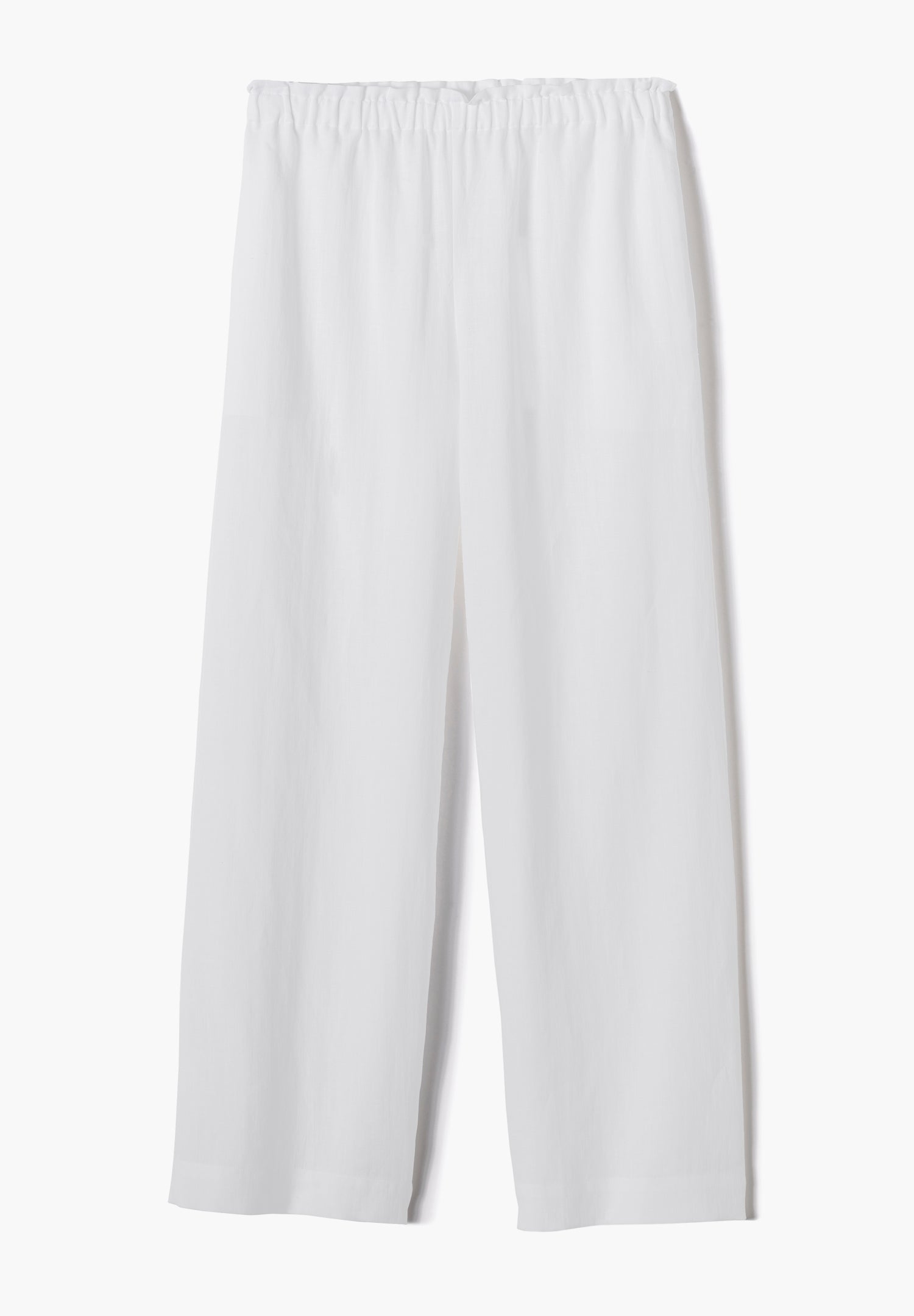 Linen Blend | Pants Long - white