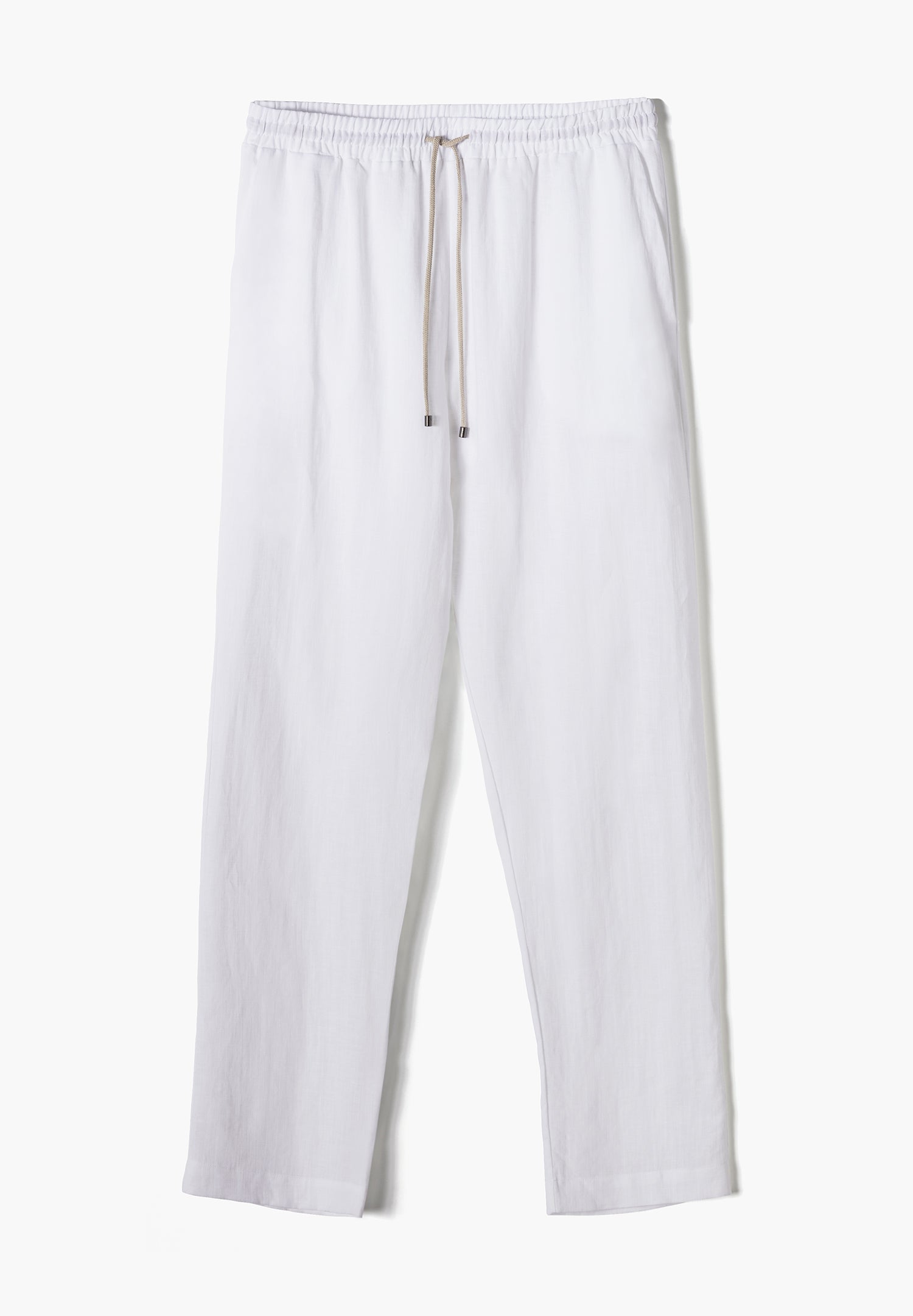 Linen Blend | Pants Long - white
