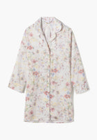 Cotton Sateen Print | Sleepshirt Long Sleeve - summer fields