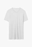 Pureness | T-Shirt à manches courtes col en V - pastel grey
