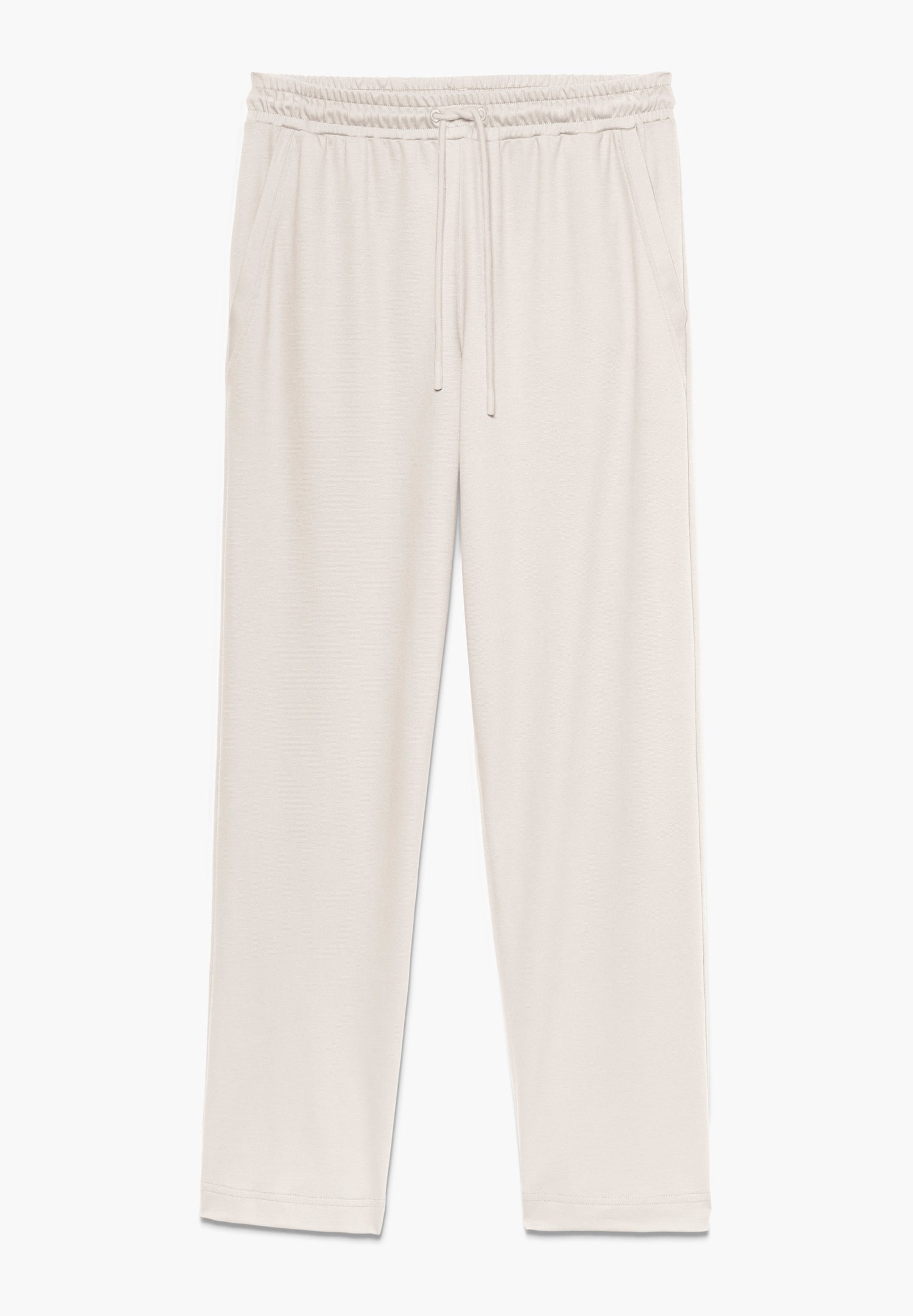 Piqué Lounge | Pants long - beige