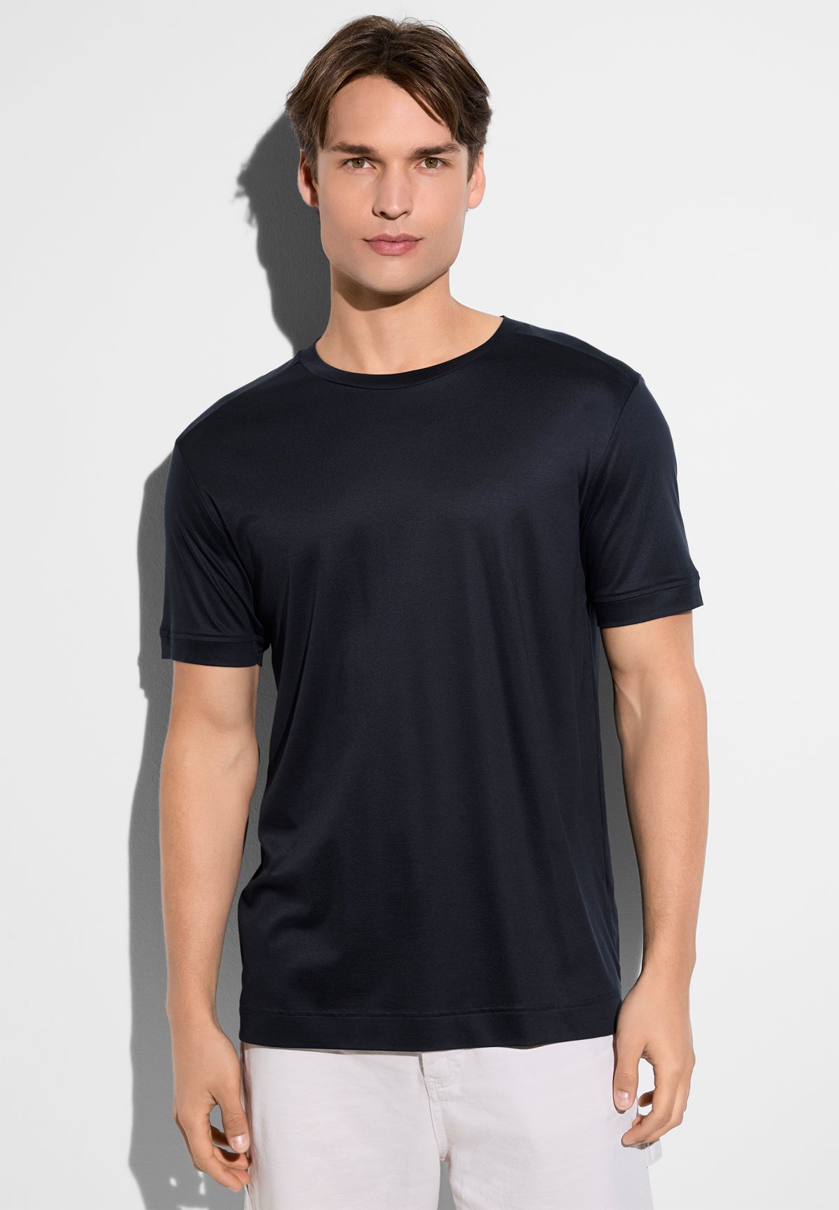 Sustainable Luxury | T-Shirt kurzarm - navy