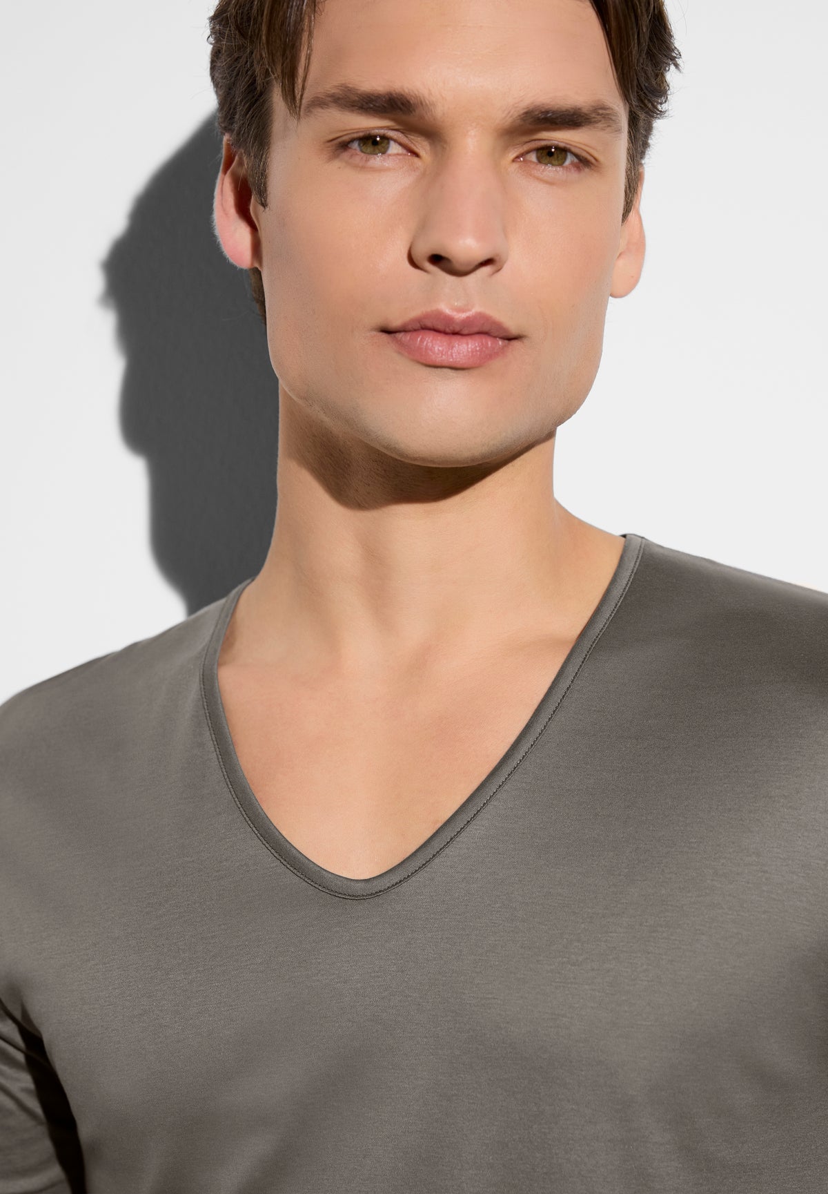 Sea Island | T-shirt short sleeve V-neck - toffee
