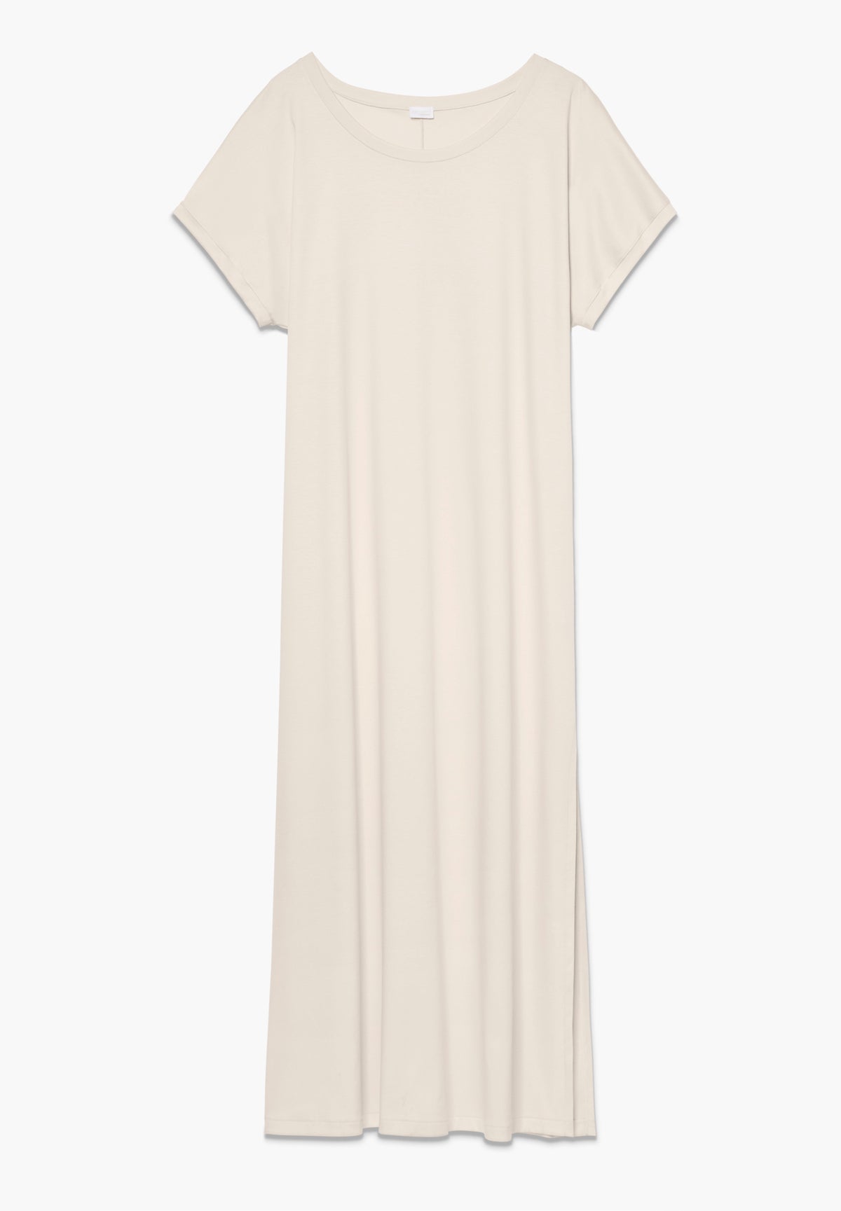 Sea Island | Langes Kleid kurzarm - travertin