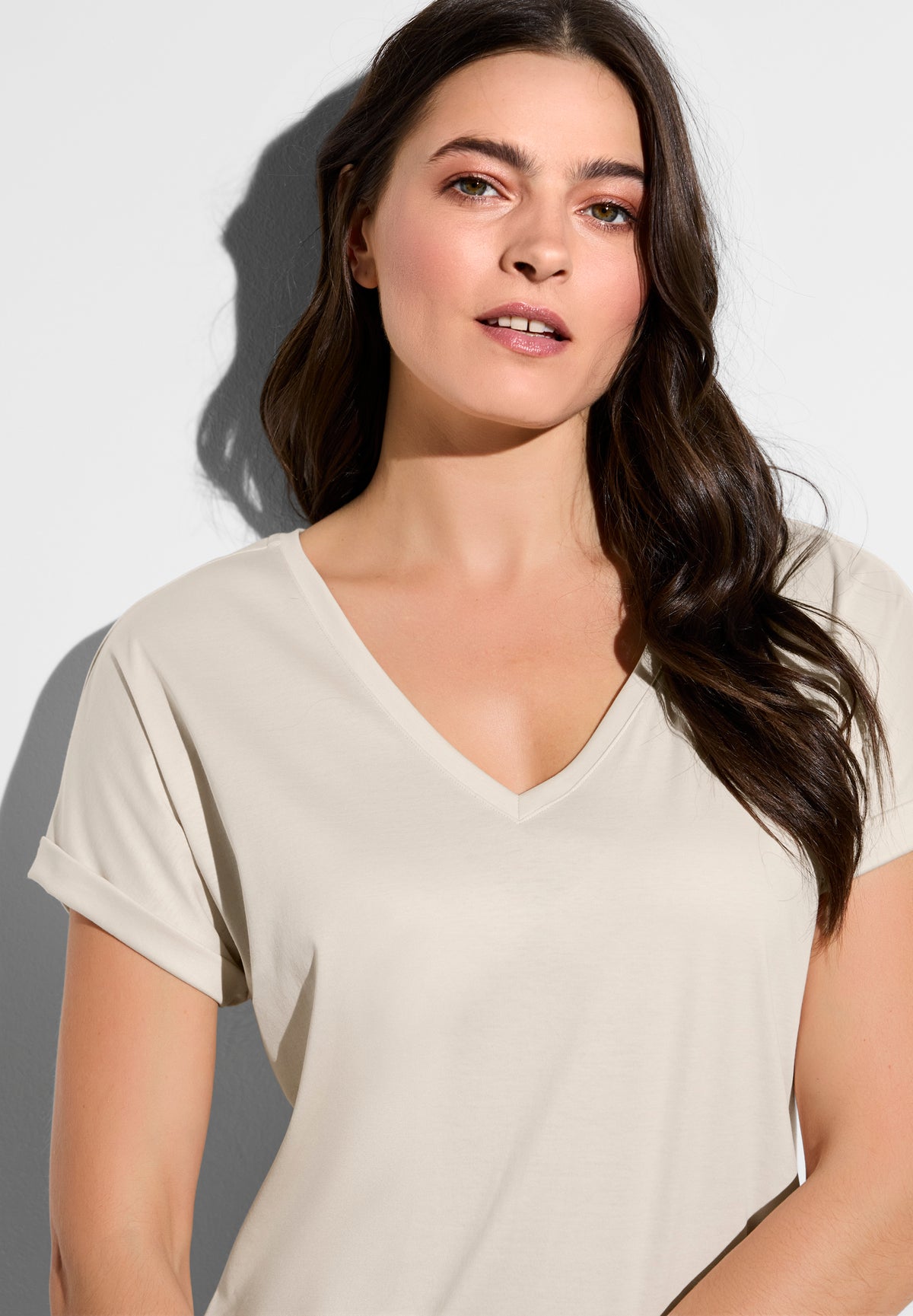 Sea Island | Kurzes Kleid kurzarm - travertin