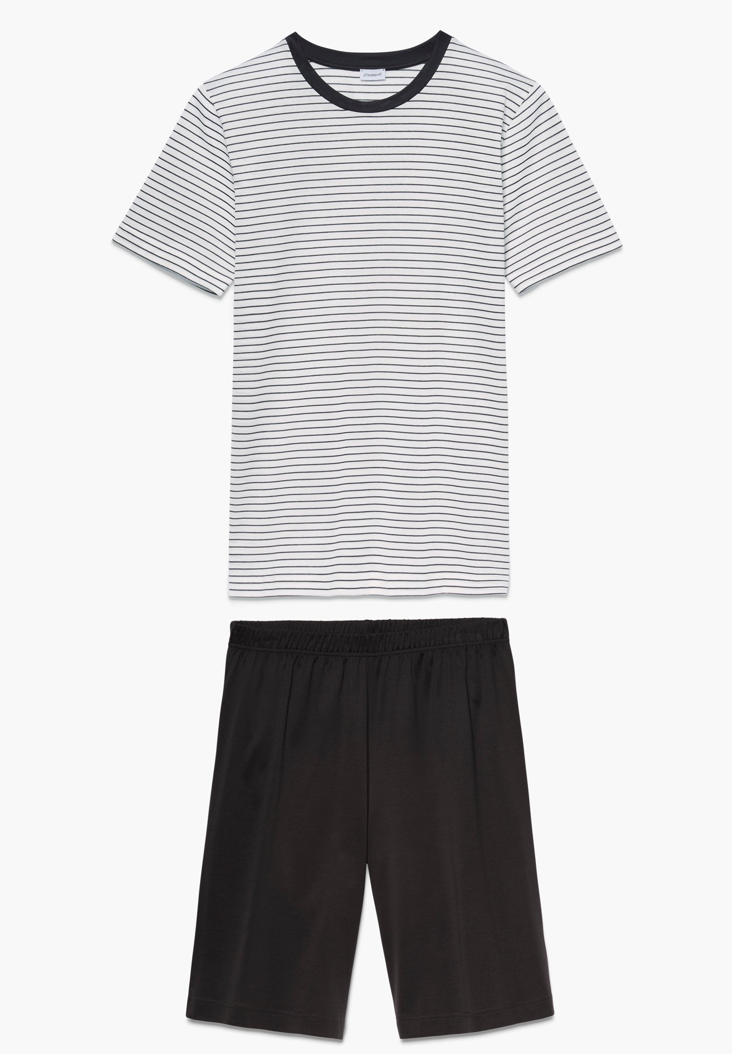Filodiscozia Stripes | Pajama short - espresso stripes