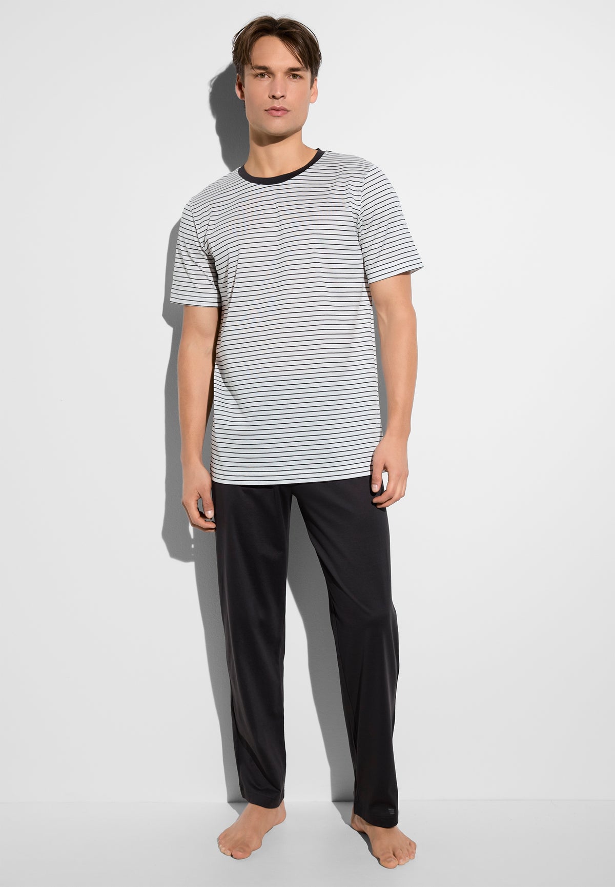 Filodiscozia Stripes | Pajama long short sleeve - espresso stripes